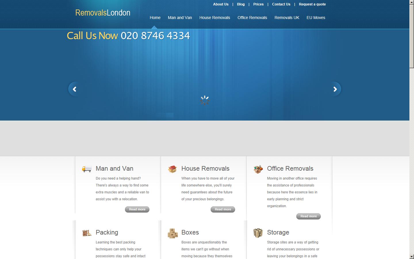 Removals London Website