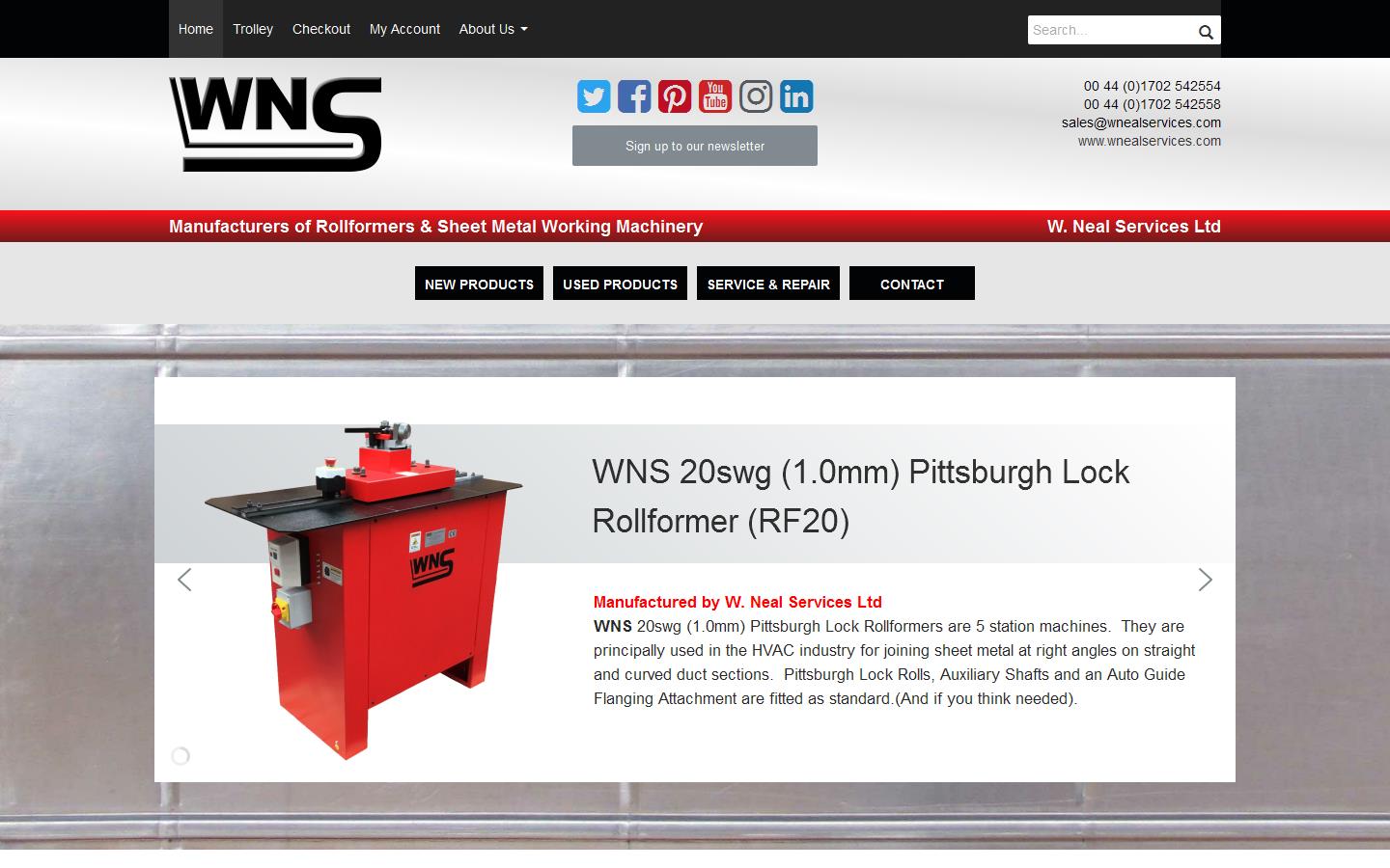 W Neal Services Ltd Website