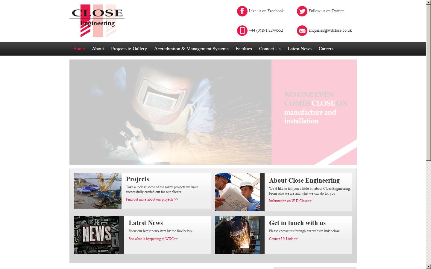 WD Close & Sons Ltd Website