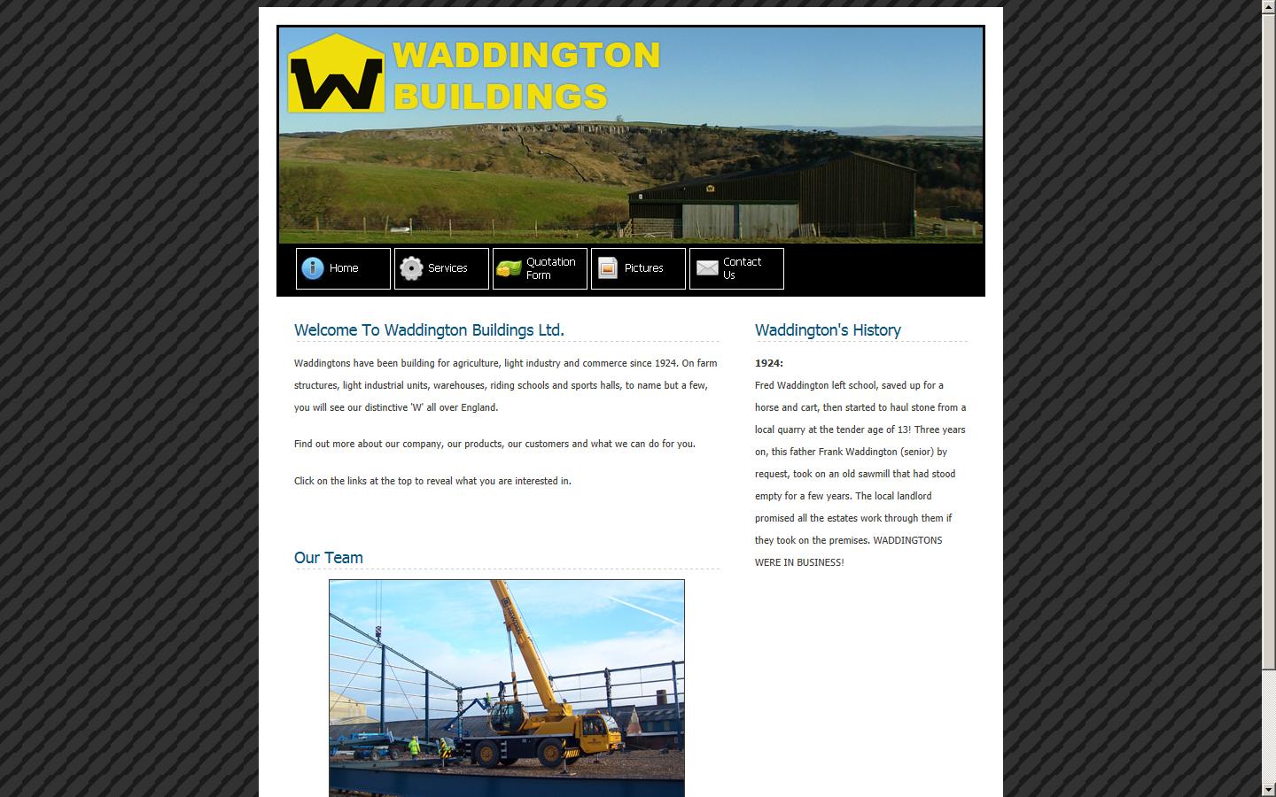 Waddington Buildings Ltd Website