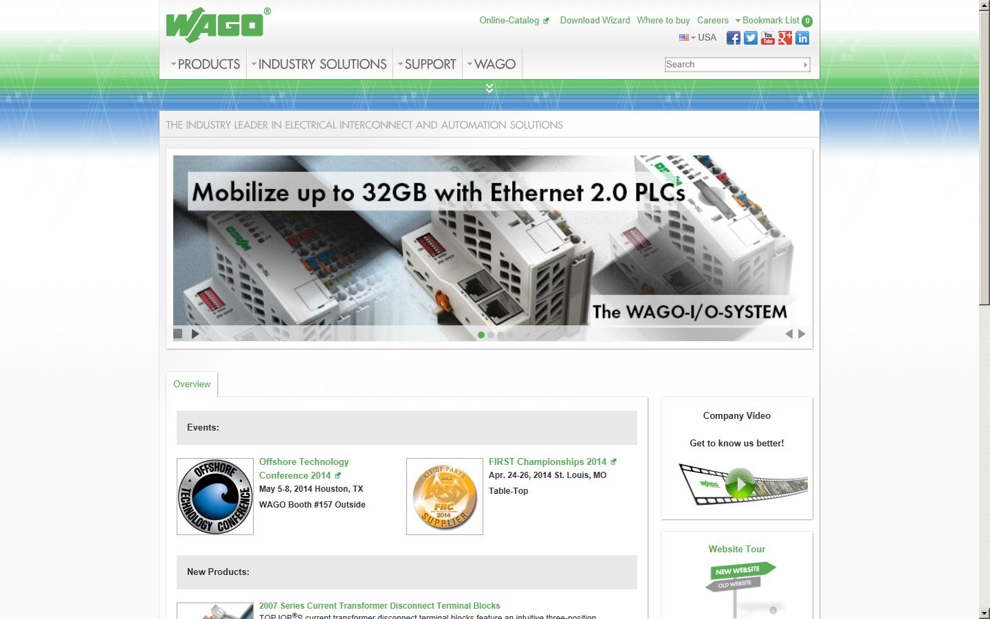 WAGO Corporation Website