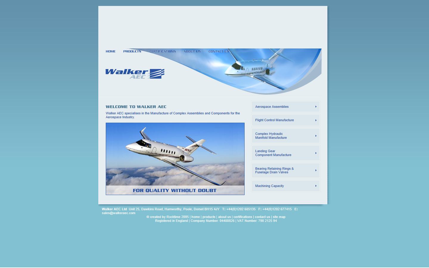 Walker AEC Ltd  Website