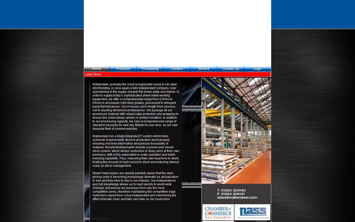 Walker Steel Ltd Website