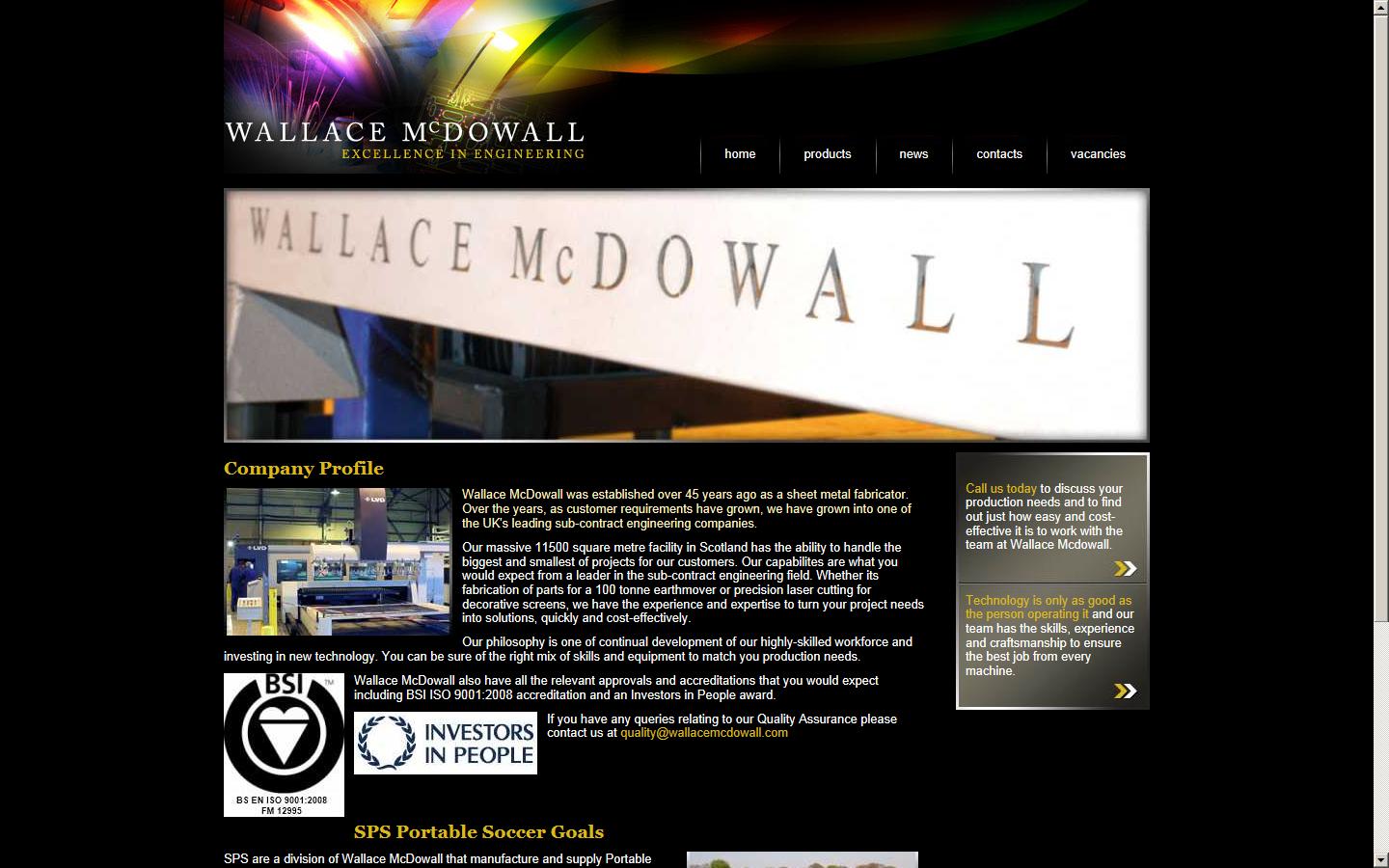 Wallace McDowall Ltd Website