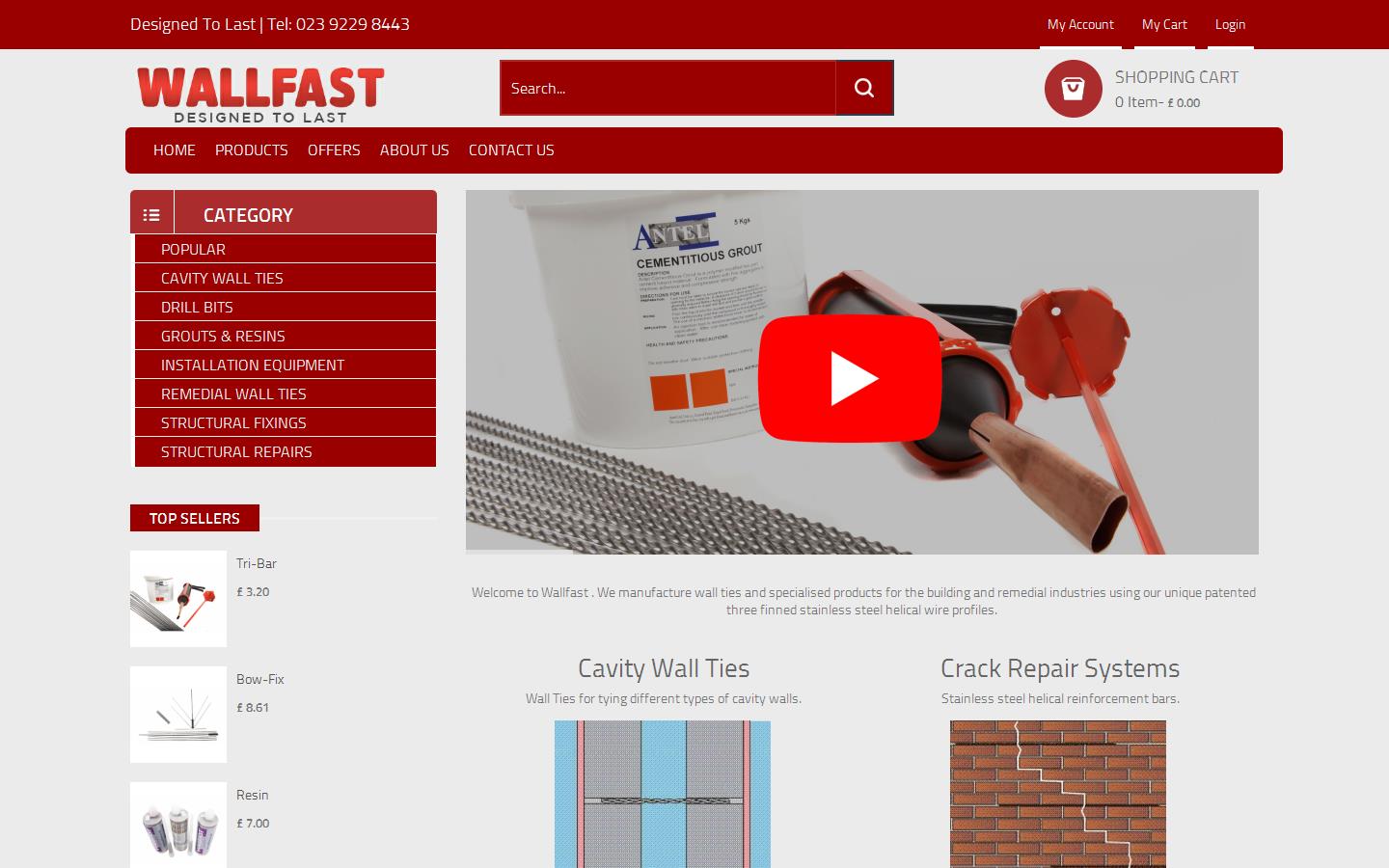Wallfast Ltd Website