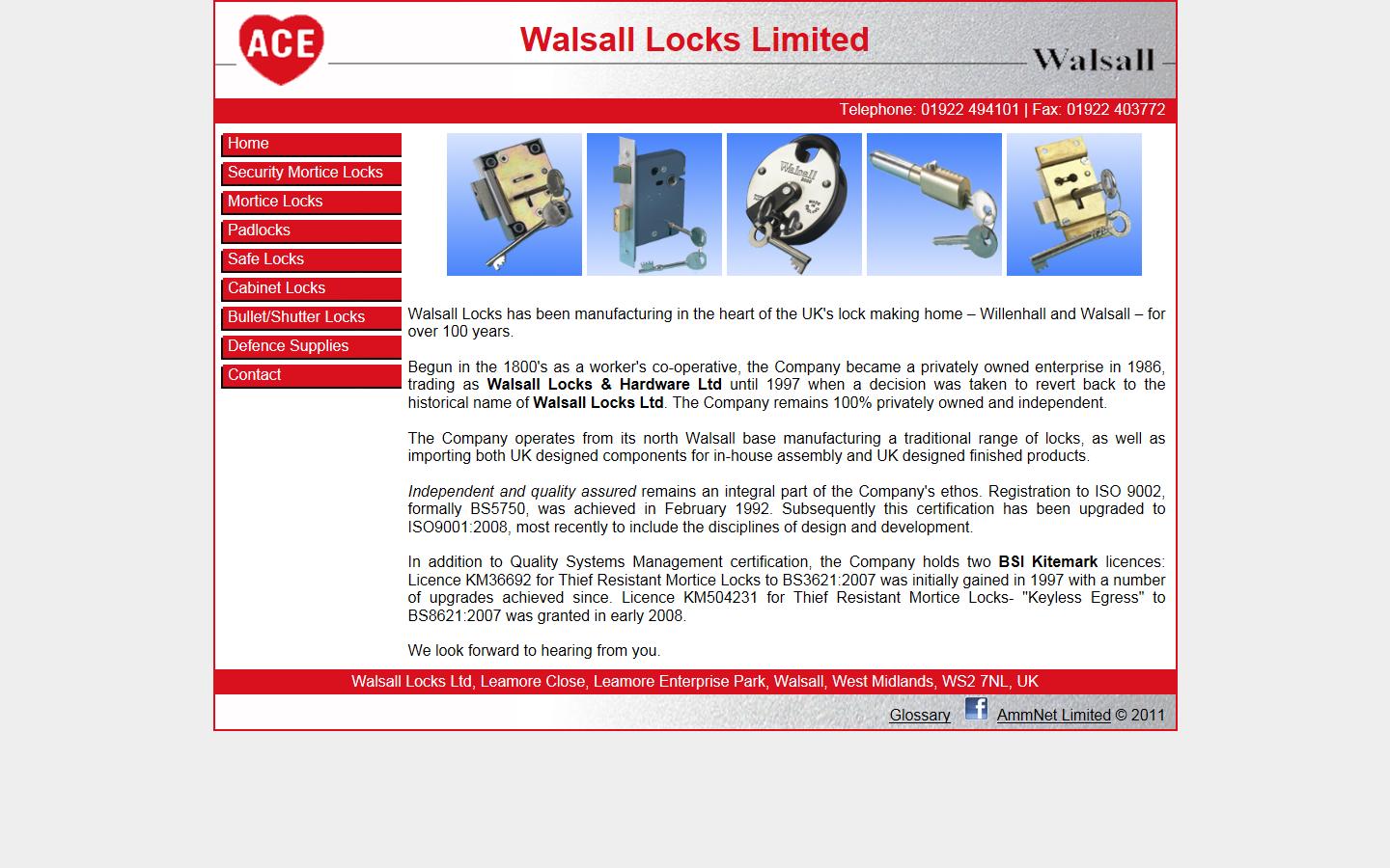 Walsall Locks Ltd Website