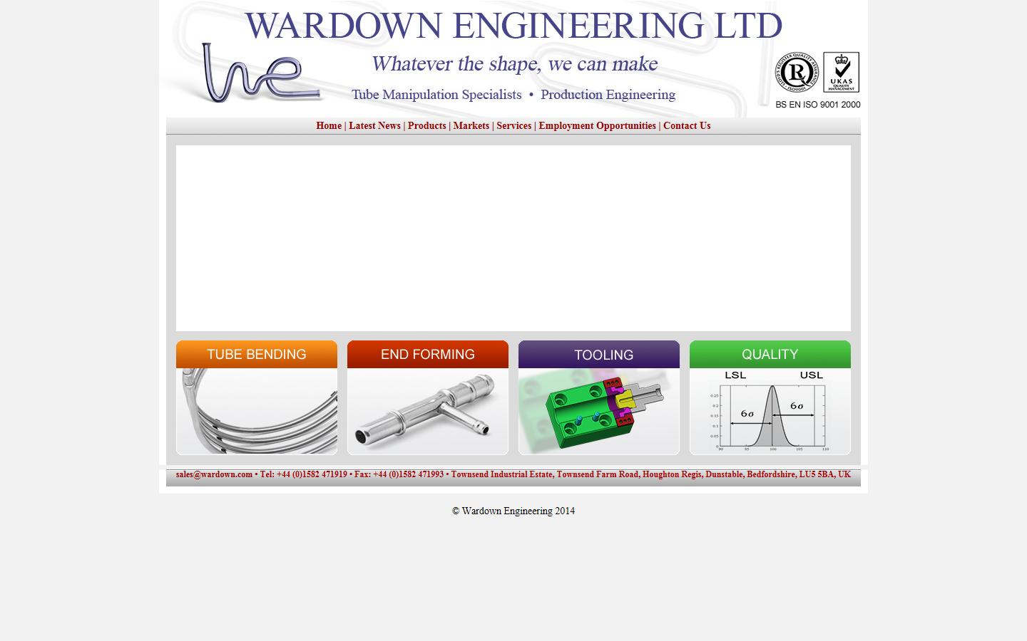 Wardown Engineering Ltd Website