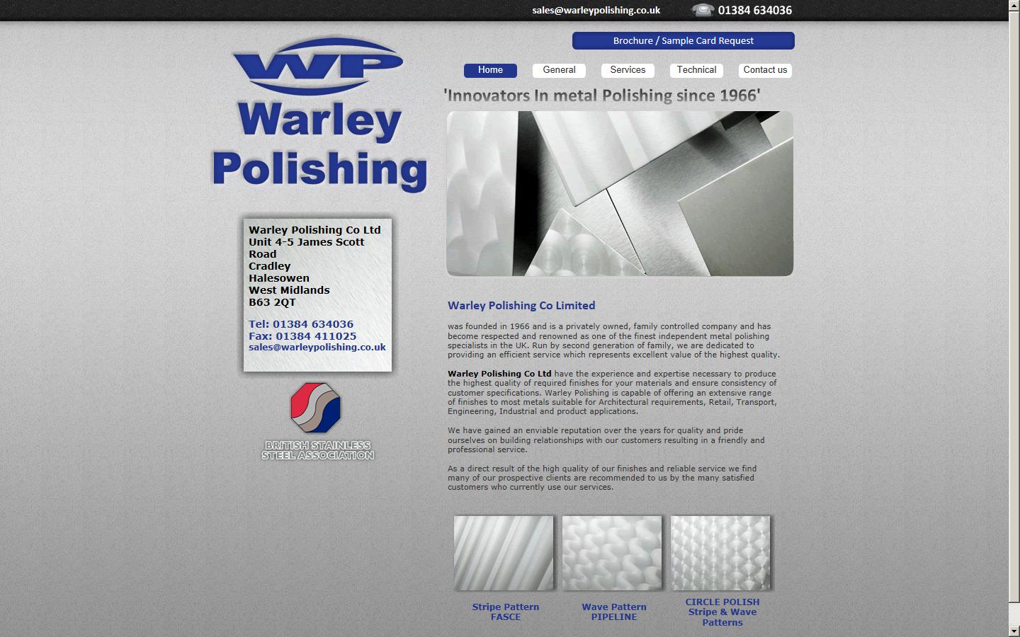 Warley Polishing Co Ltd Website