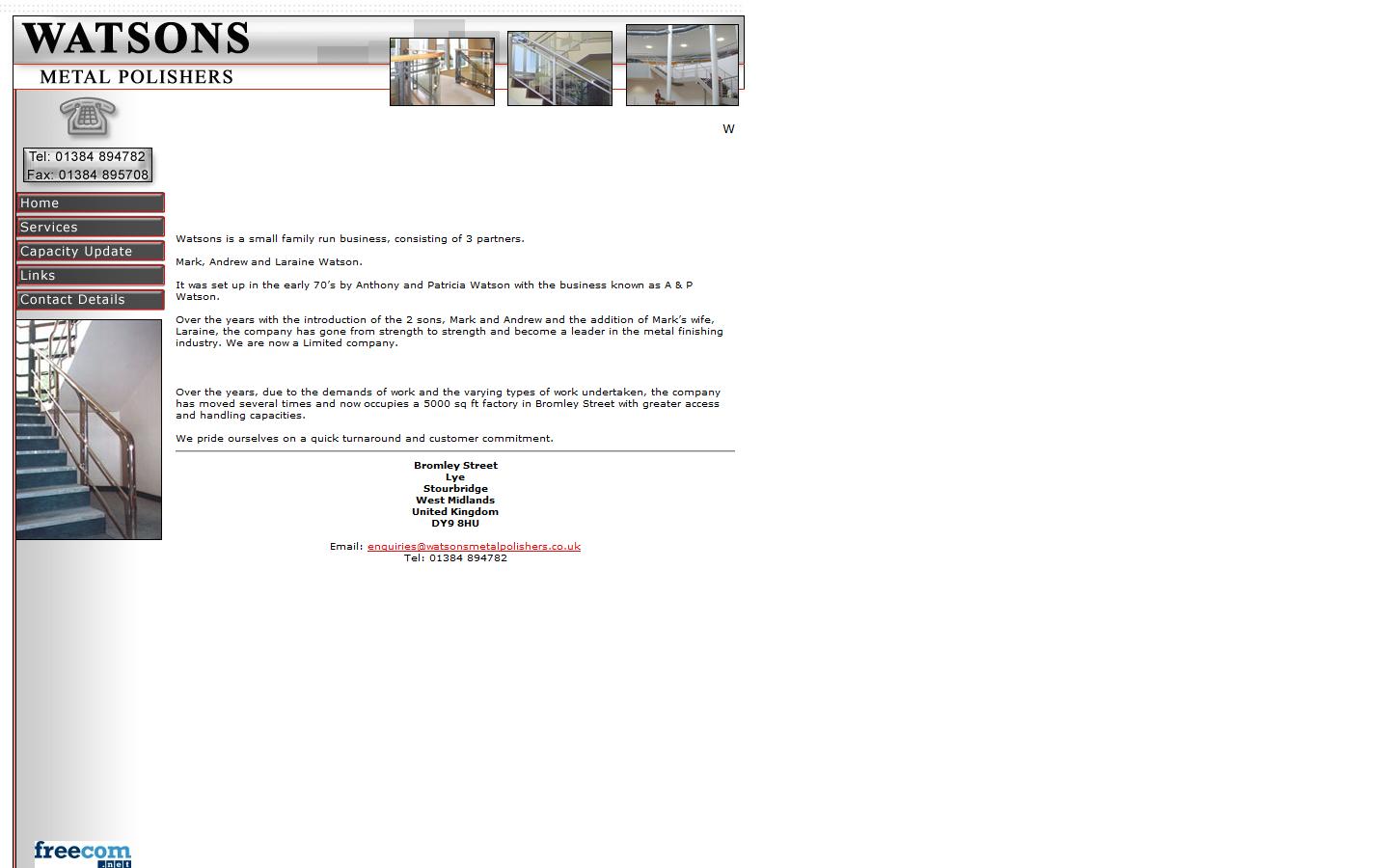 Watsons Metal Polishers Ltd Website