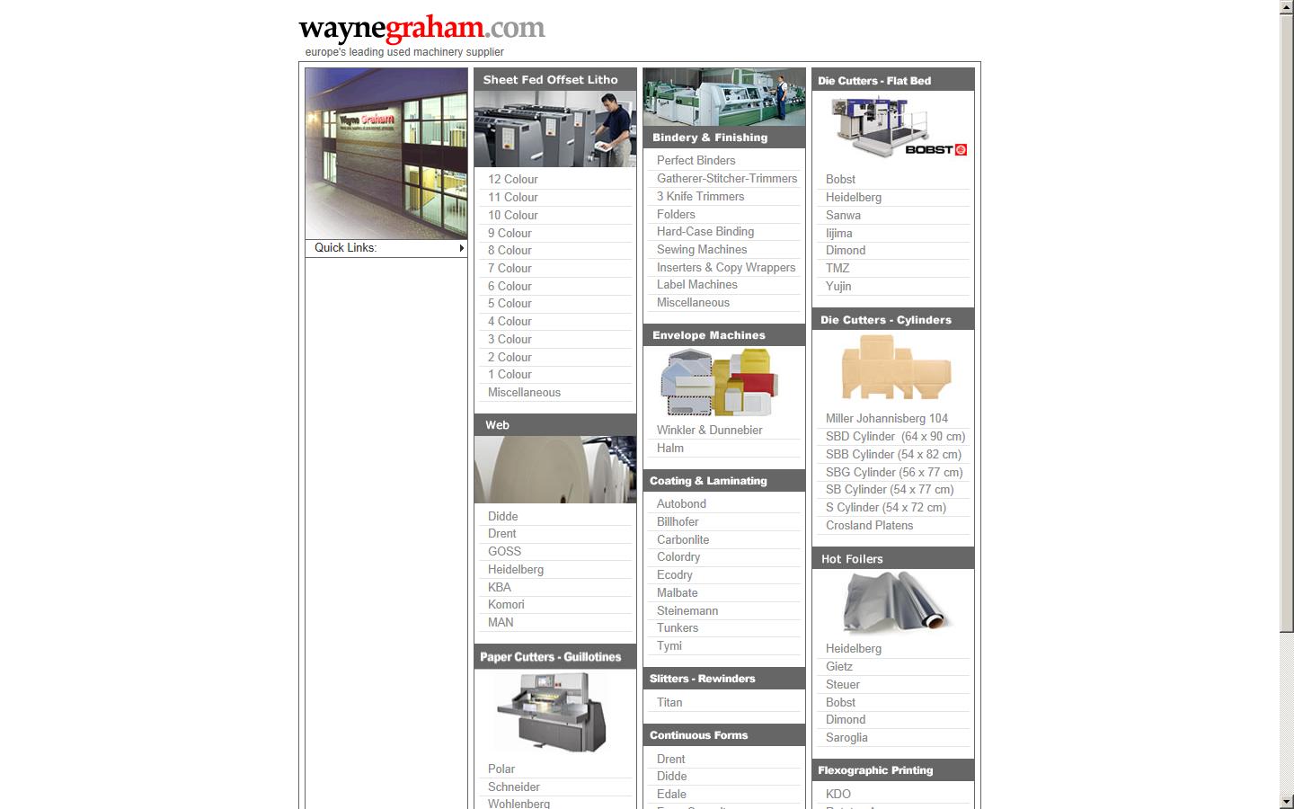Wayne Graham (Trading) Ltd Website