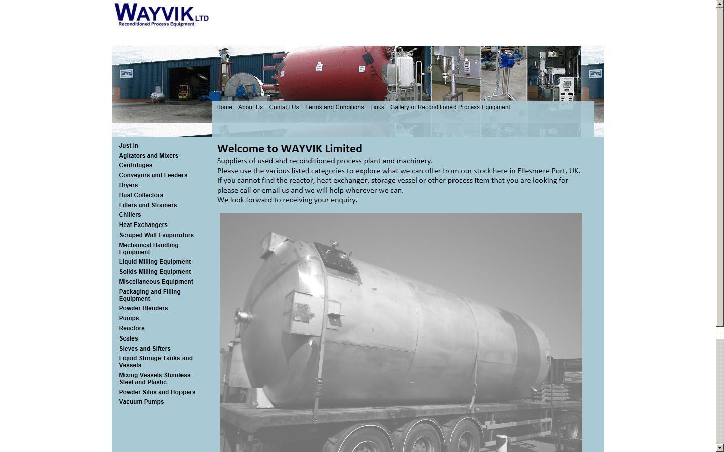 Wayvik Ltd Website