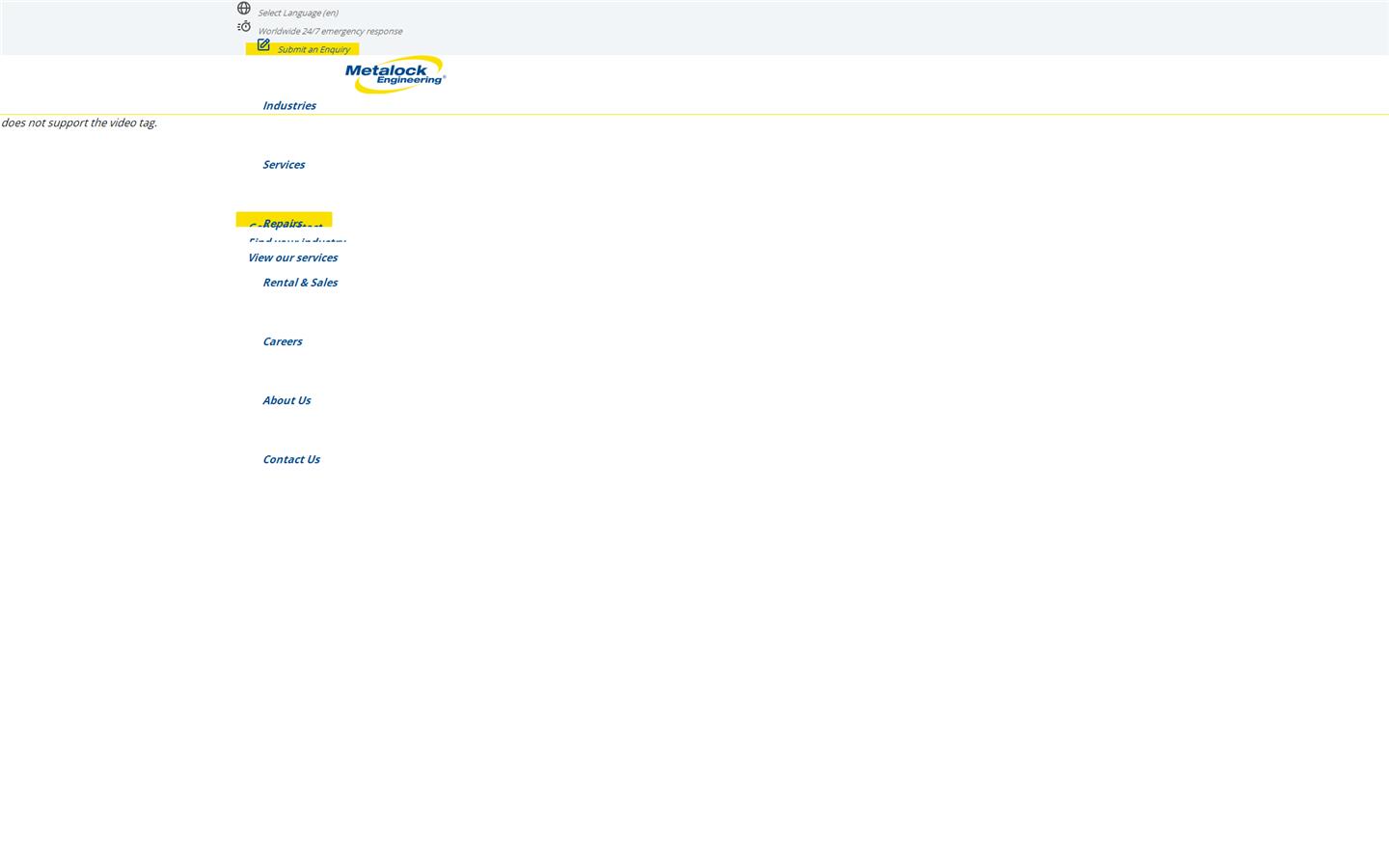 Metalock Engineering UK Ltd  Website