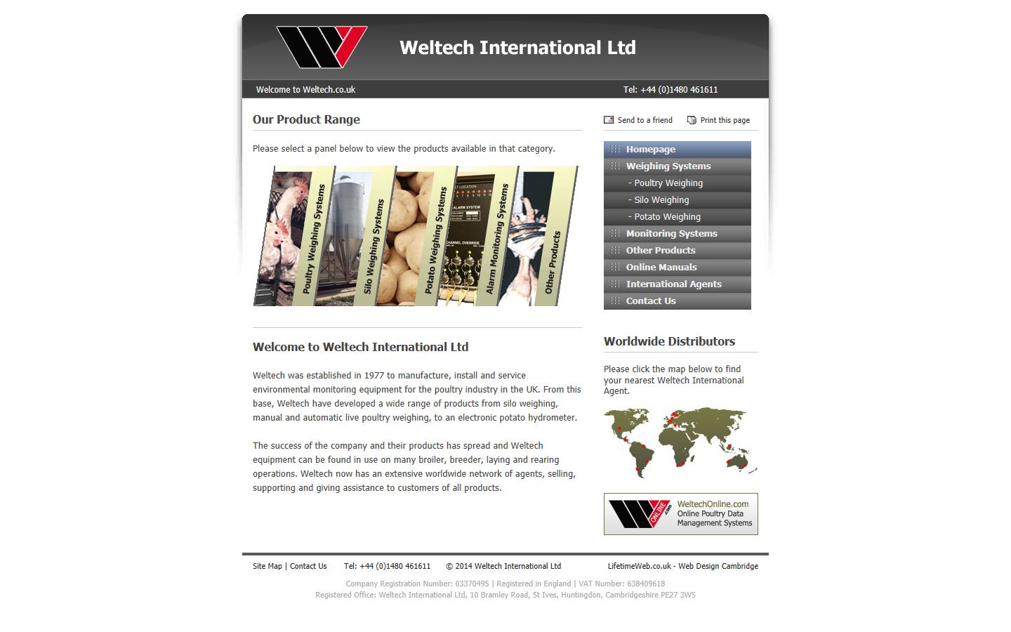 Weltech International Ltd Website