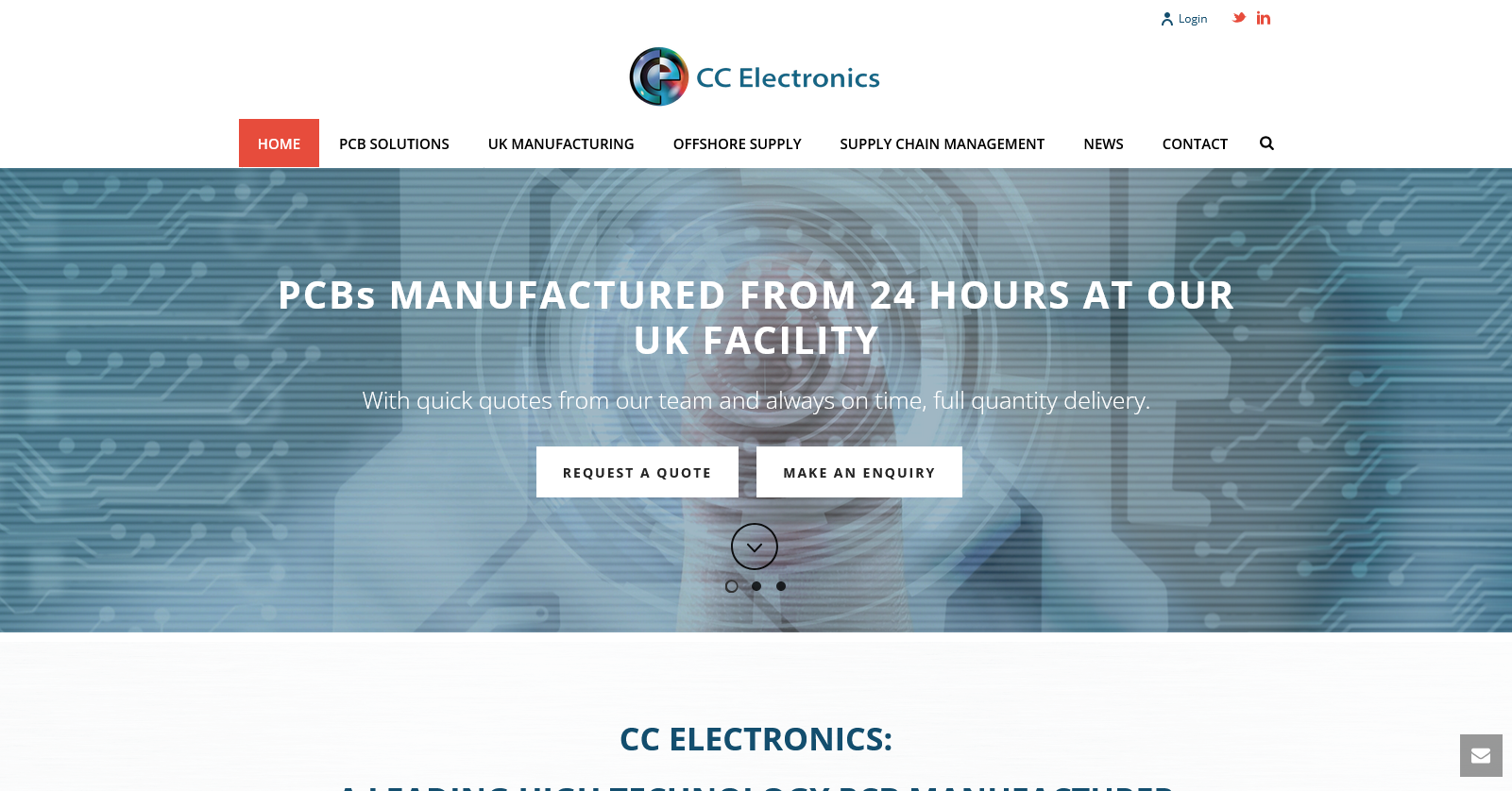 CC Electronics Website