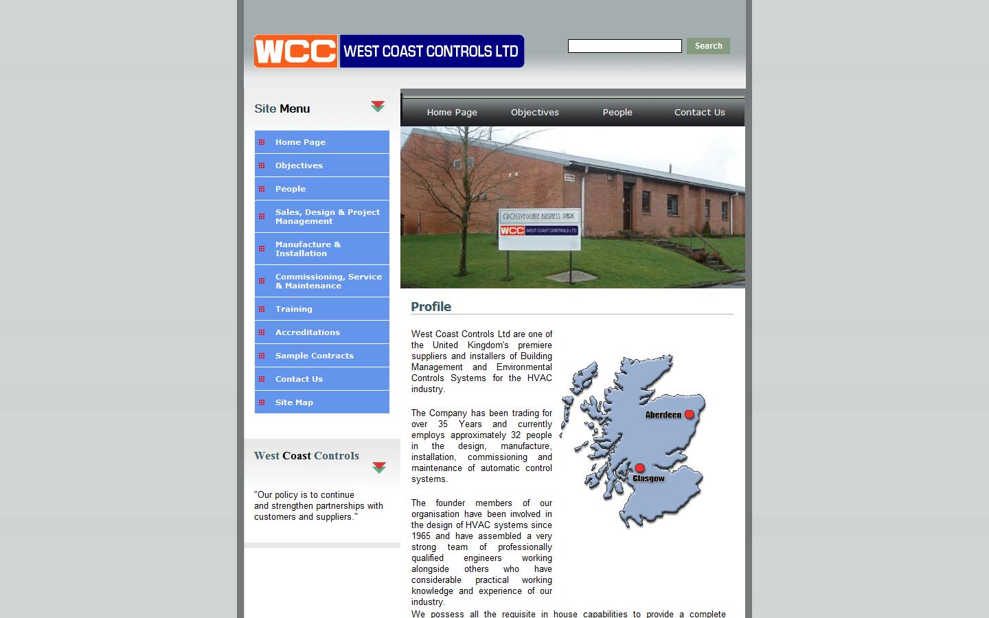 West Coast Controls Ltd Website