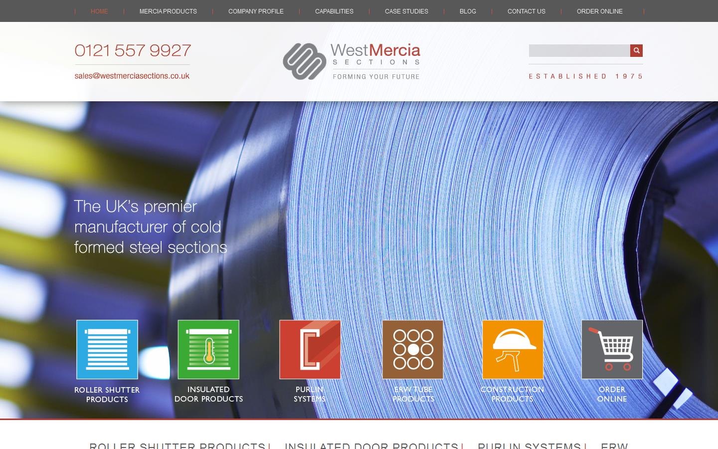 West Mercia Sections Ltd Website