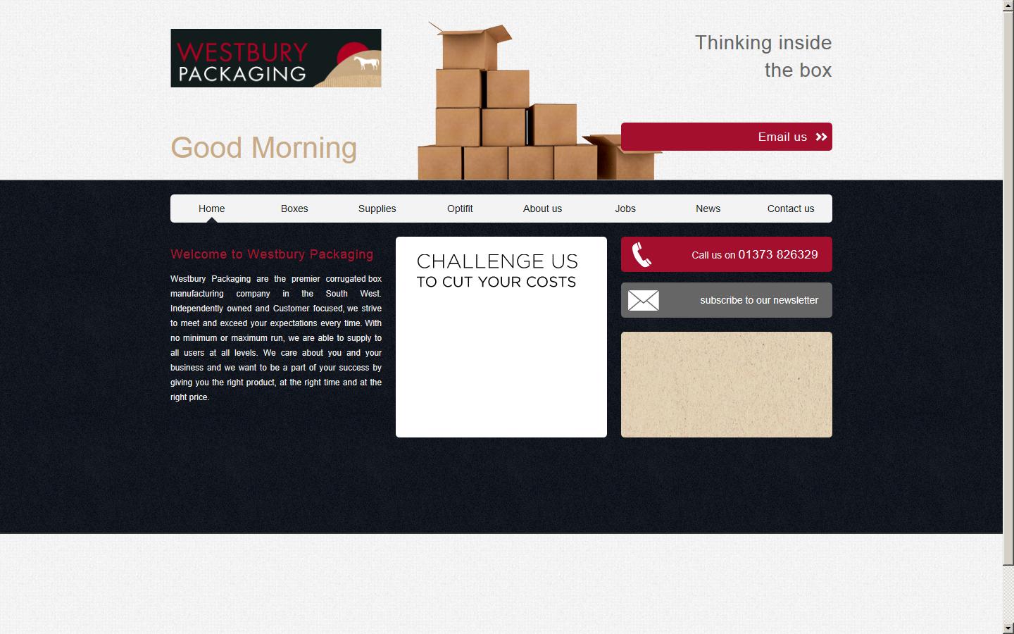 Westbury Packaging Website