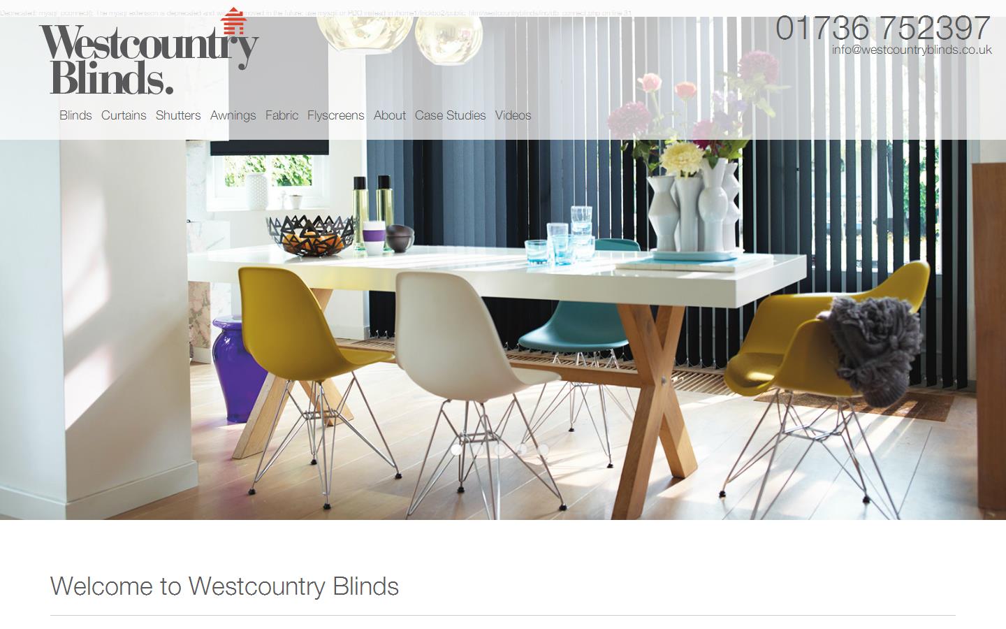 Westcountry Blinds Ltd  Website