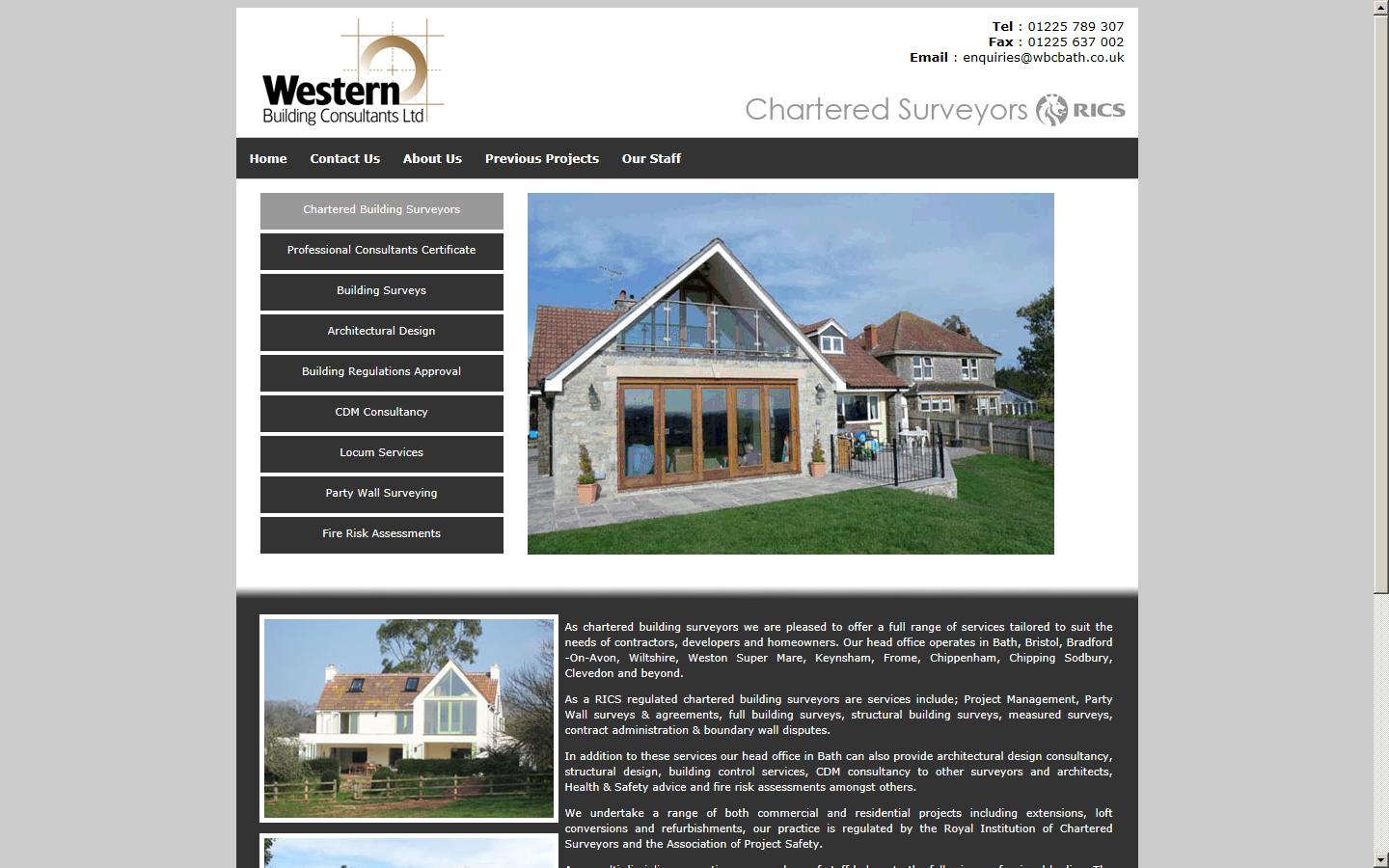 Western Building Consultants Ltd Website