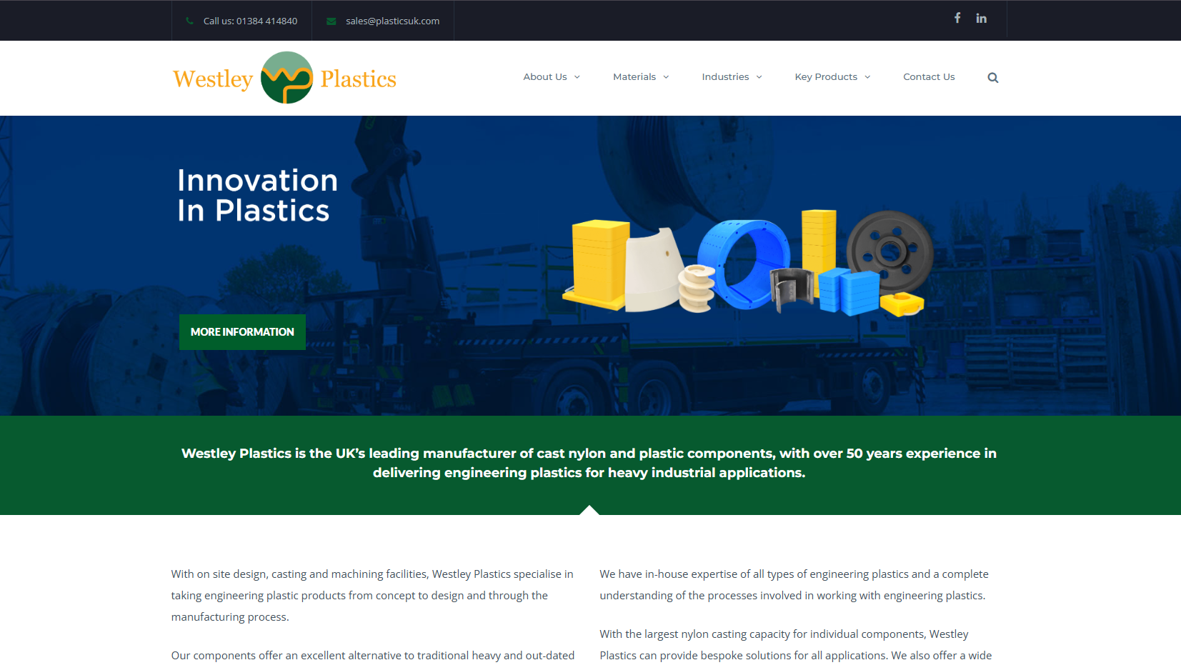 Westley Plastics Limited Website