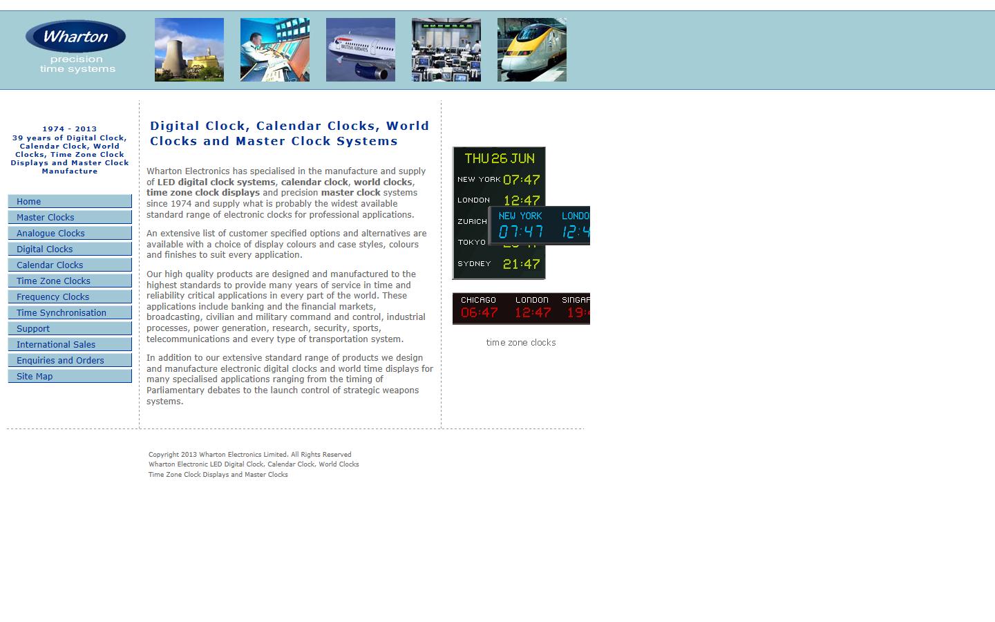 Wharton Electronics Ltd Website