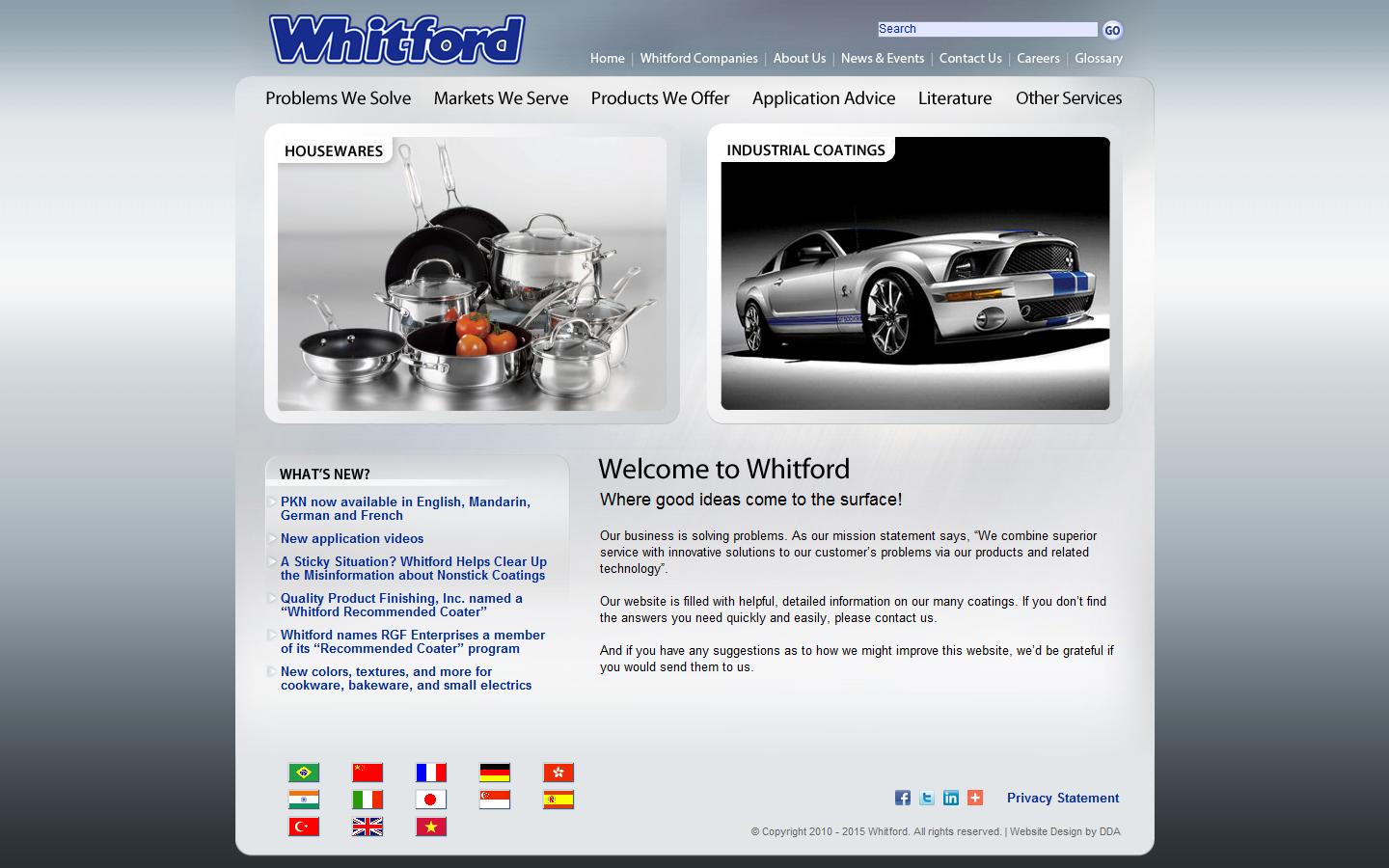 Whitford Ltd Website