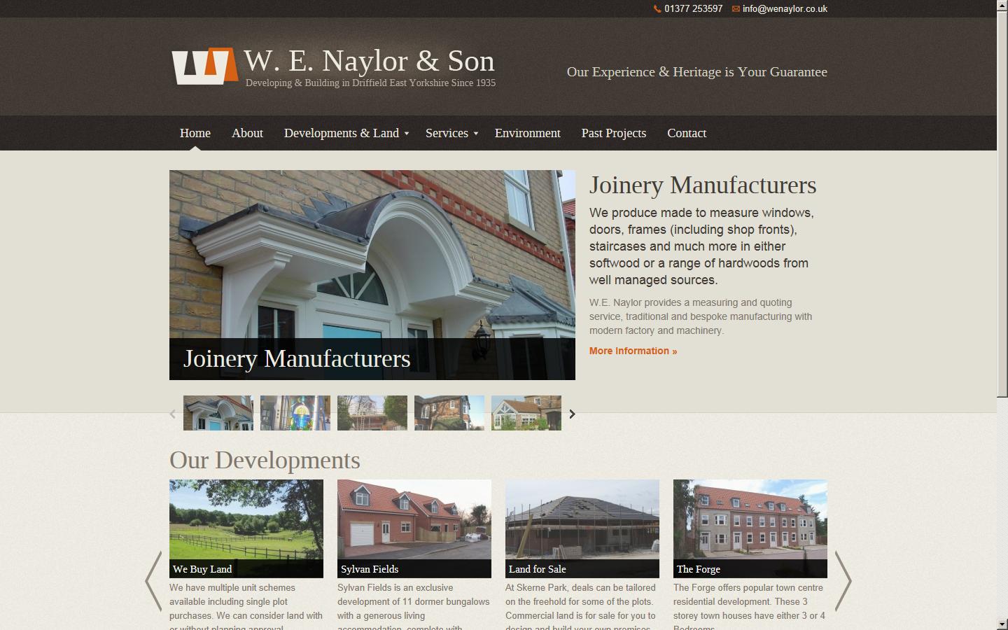 W.E. Naylor & Son Website