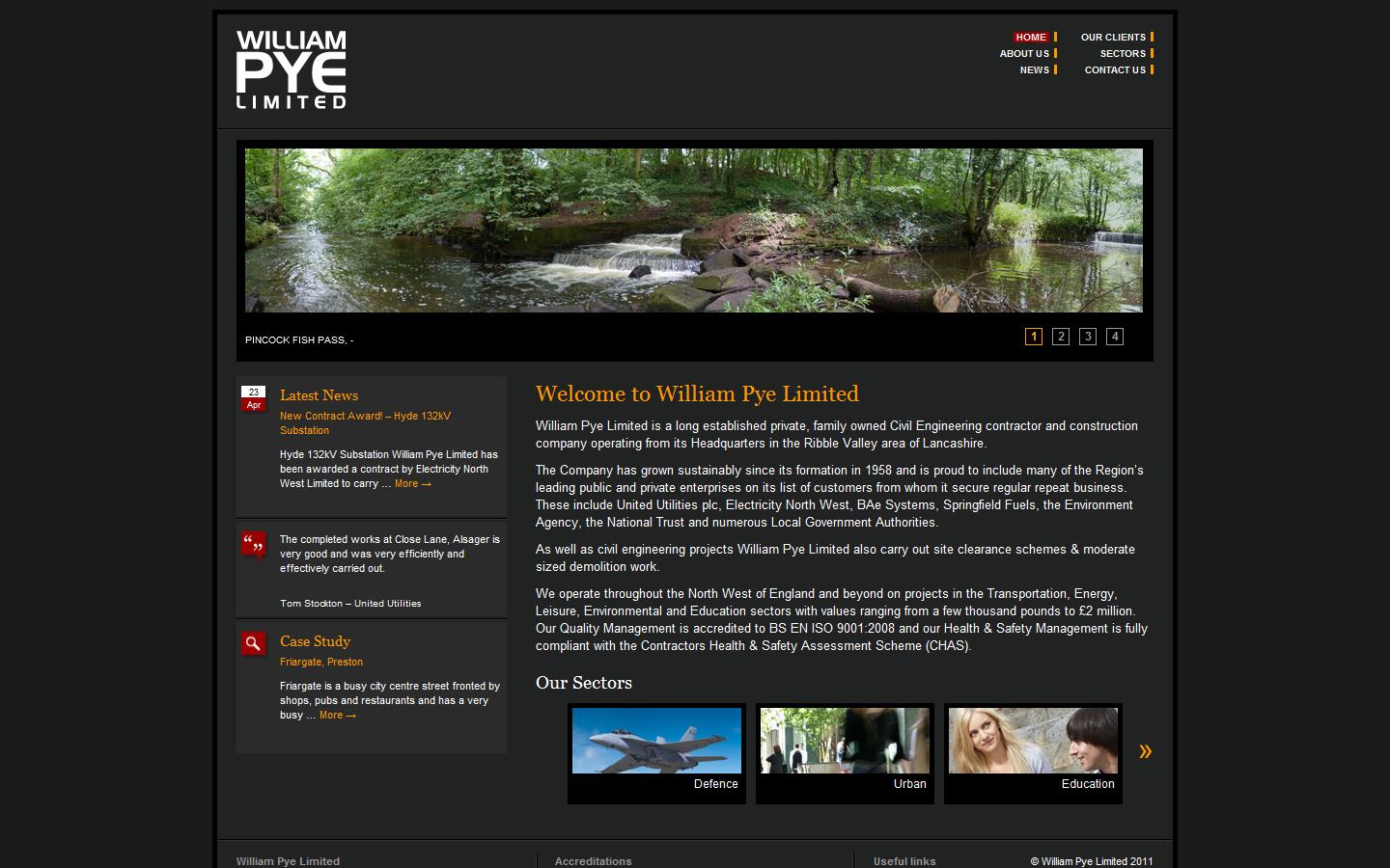 William Pye Limited Website