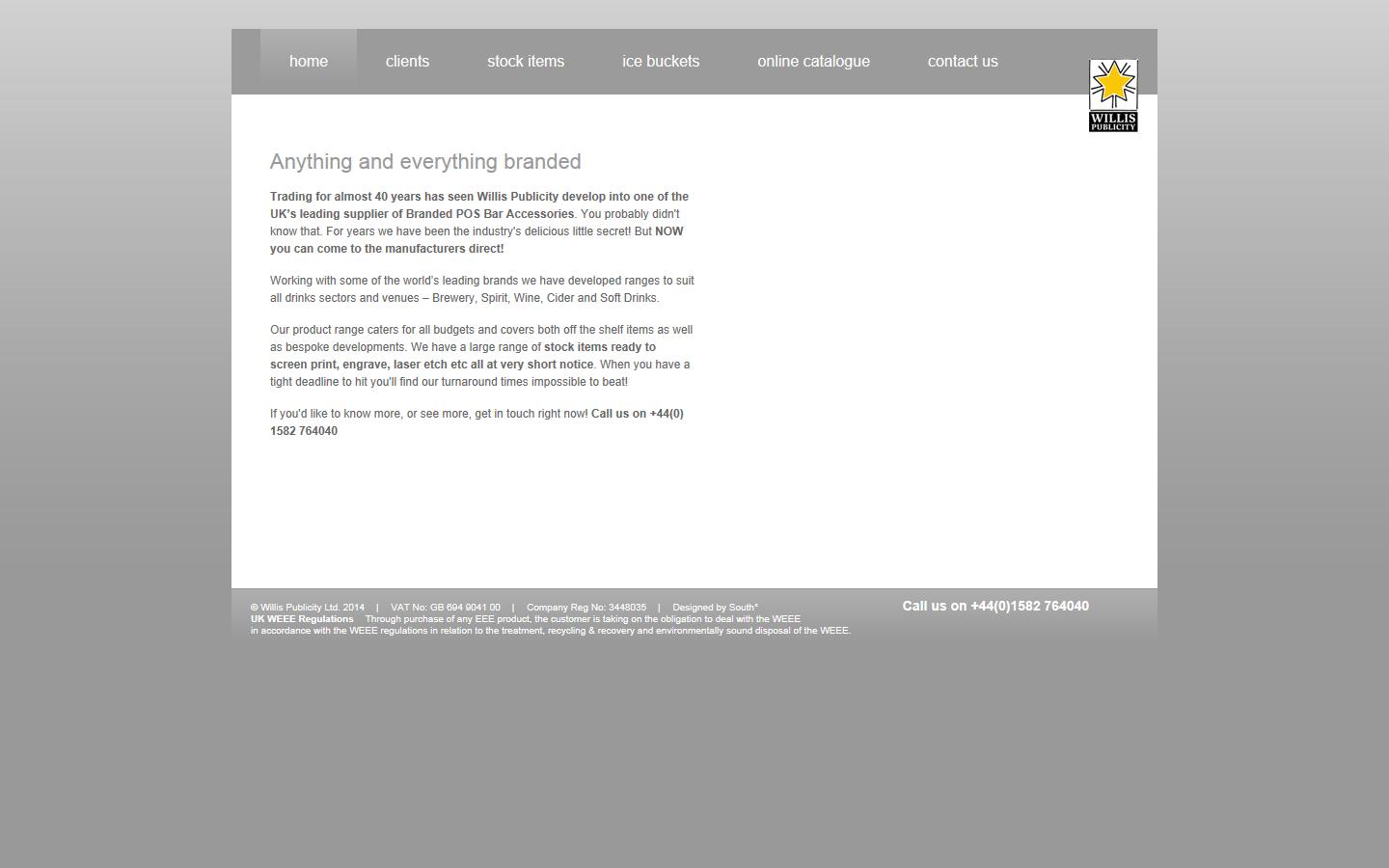 Willis Publicity Ltd Website