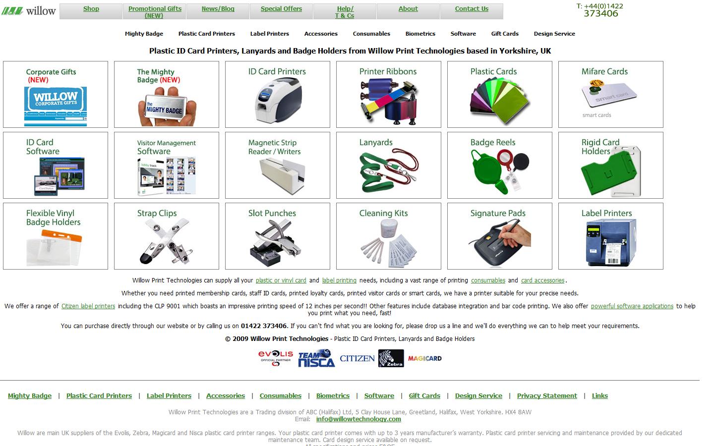 Willow Print Technologies Website