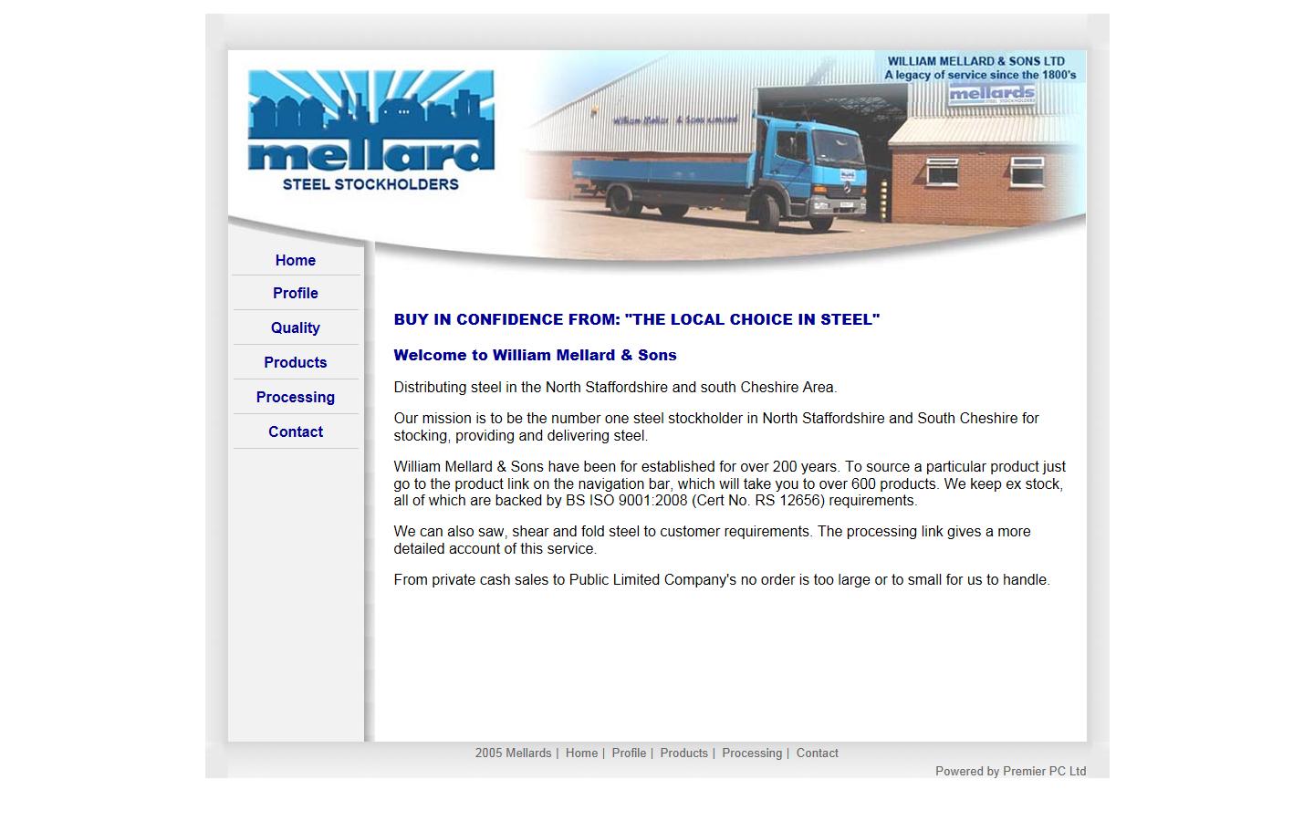 William Mellard and Sons Ltd Website