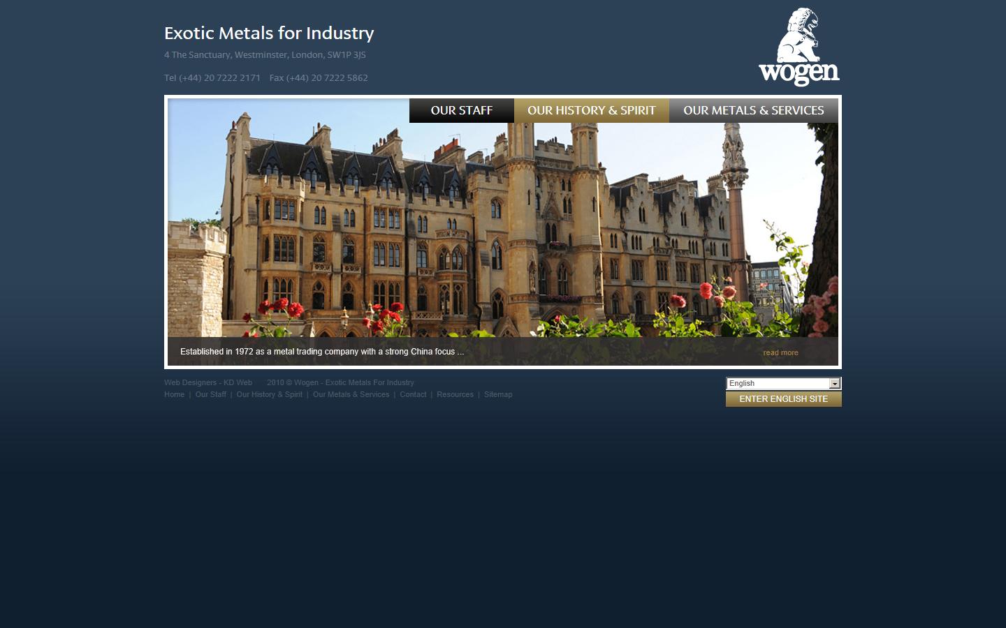 Wogen Resources Ltd - London Website