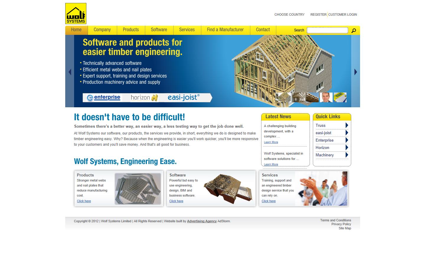 Wolf Systems Ltd.  Website