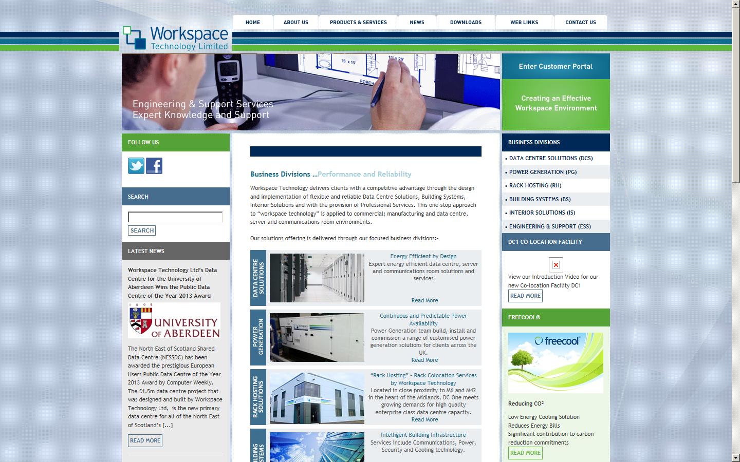 Workspace Technology Ltd Website