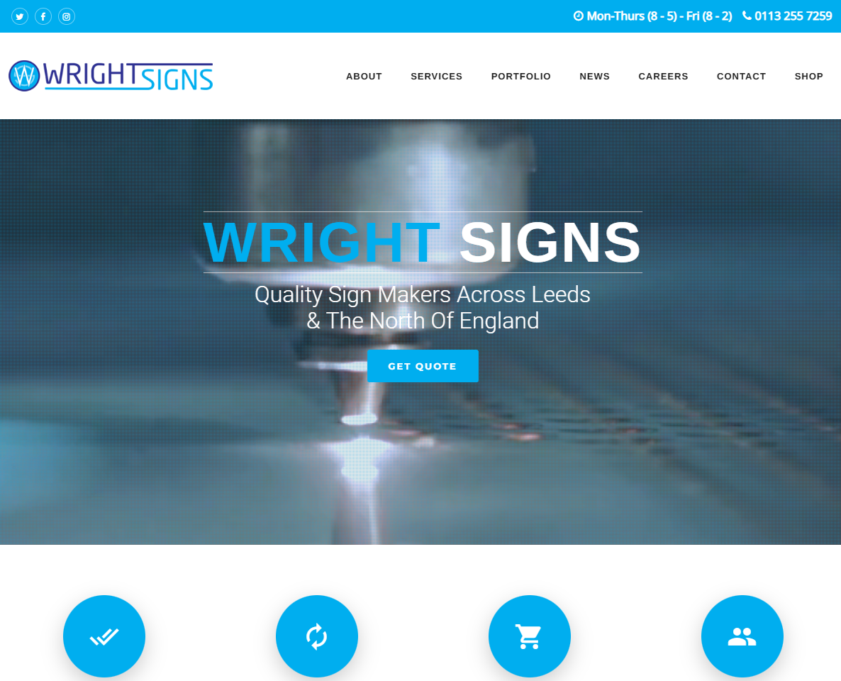 WRIGHT SIGN SERVICE Website