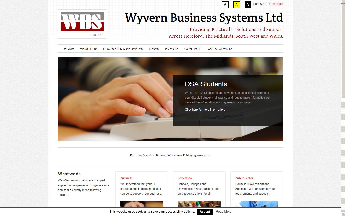 Wyvern Business Systems Ltd Website
