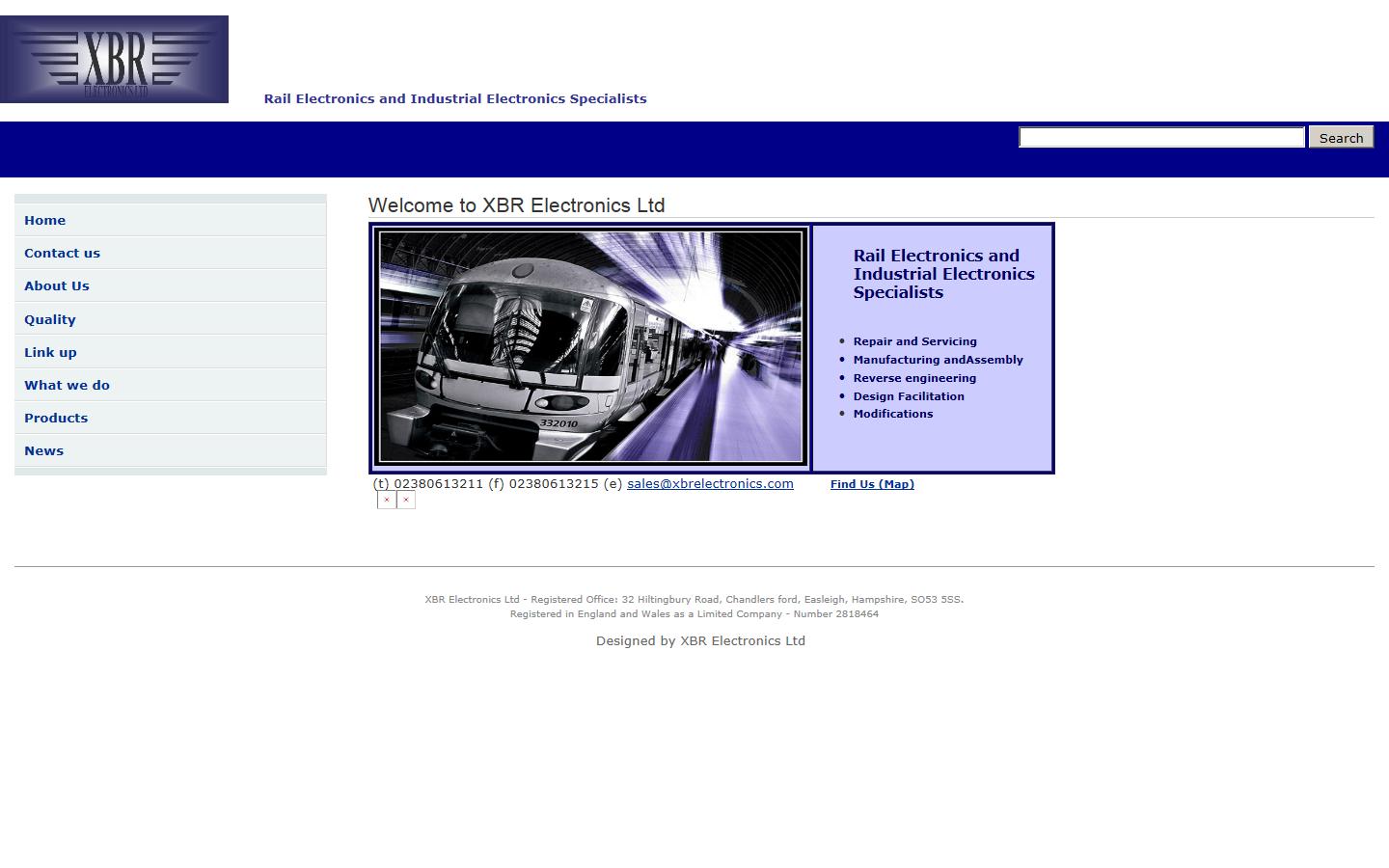 XBR Electronics Ltd Website