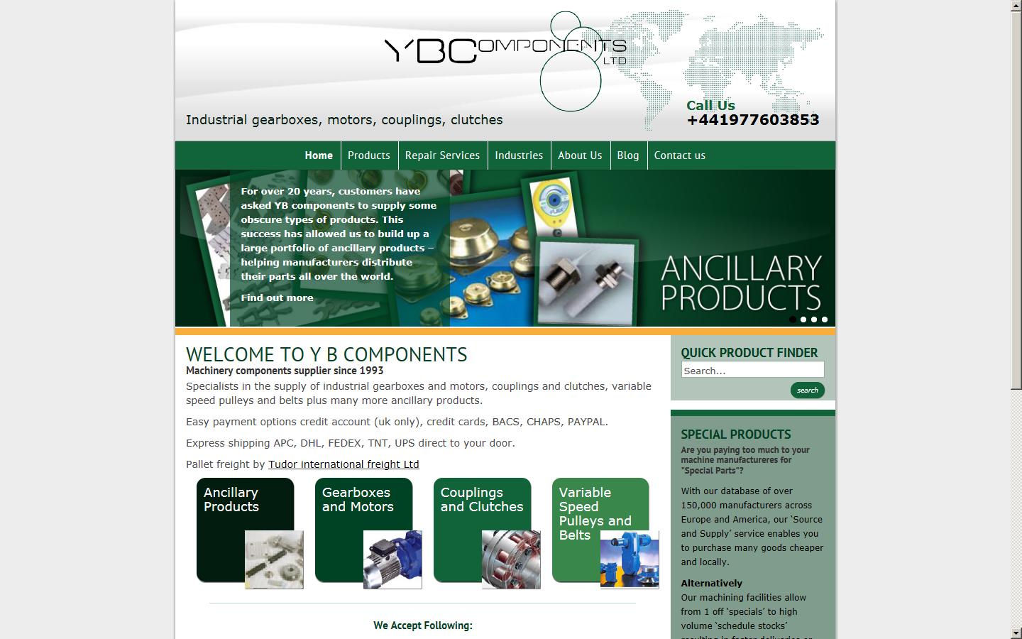 YB Components Ltd Website