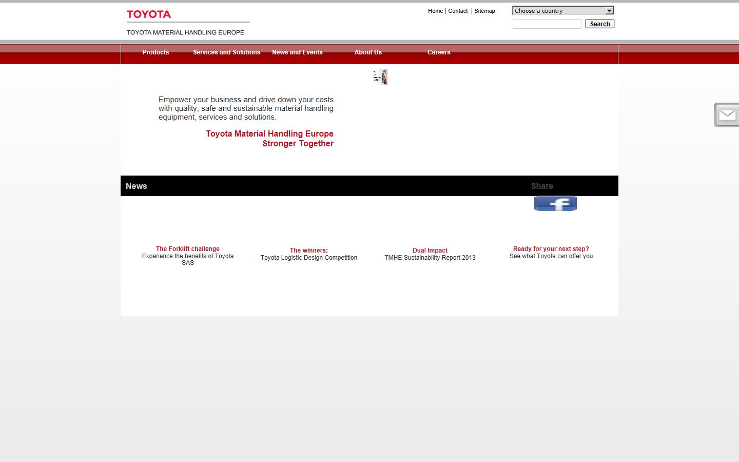 Toyota Material Handling UK Website