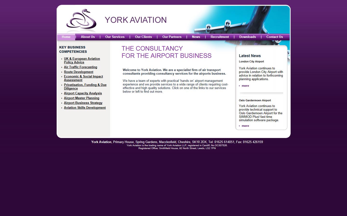 York Aviation Website
