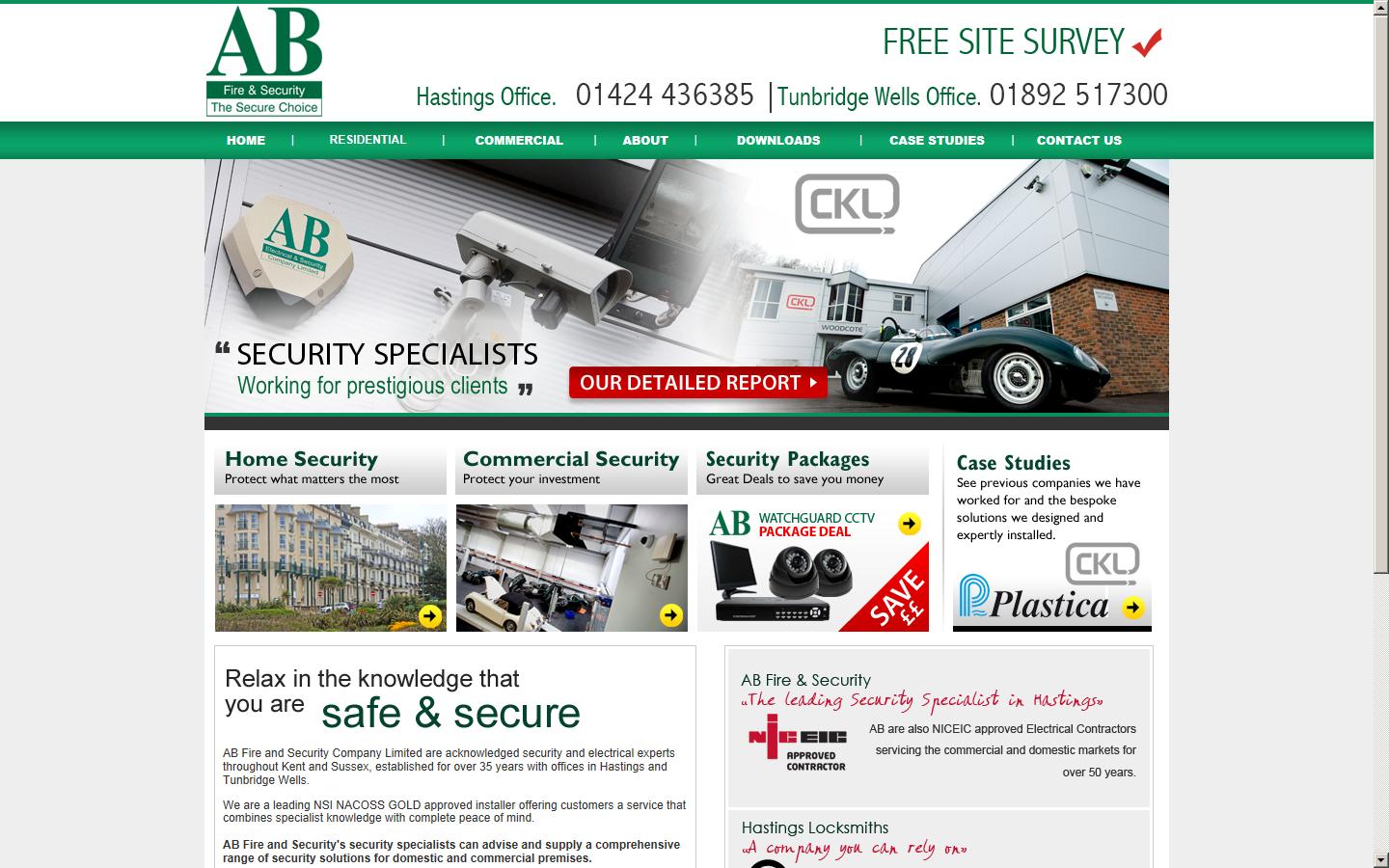 AB Fire & Security Ltd Website
