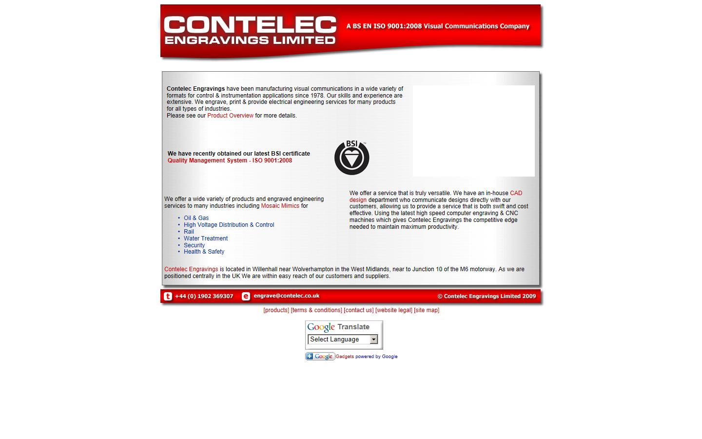 Contelec Engravings Website