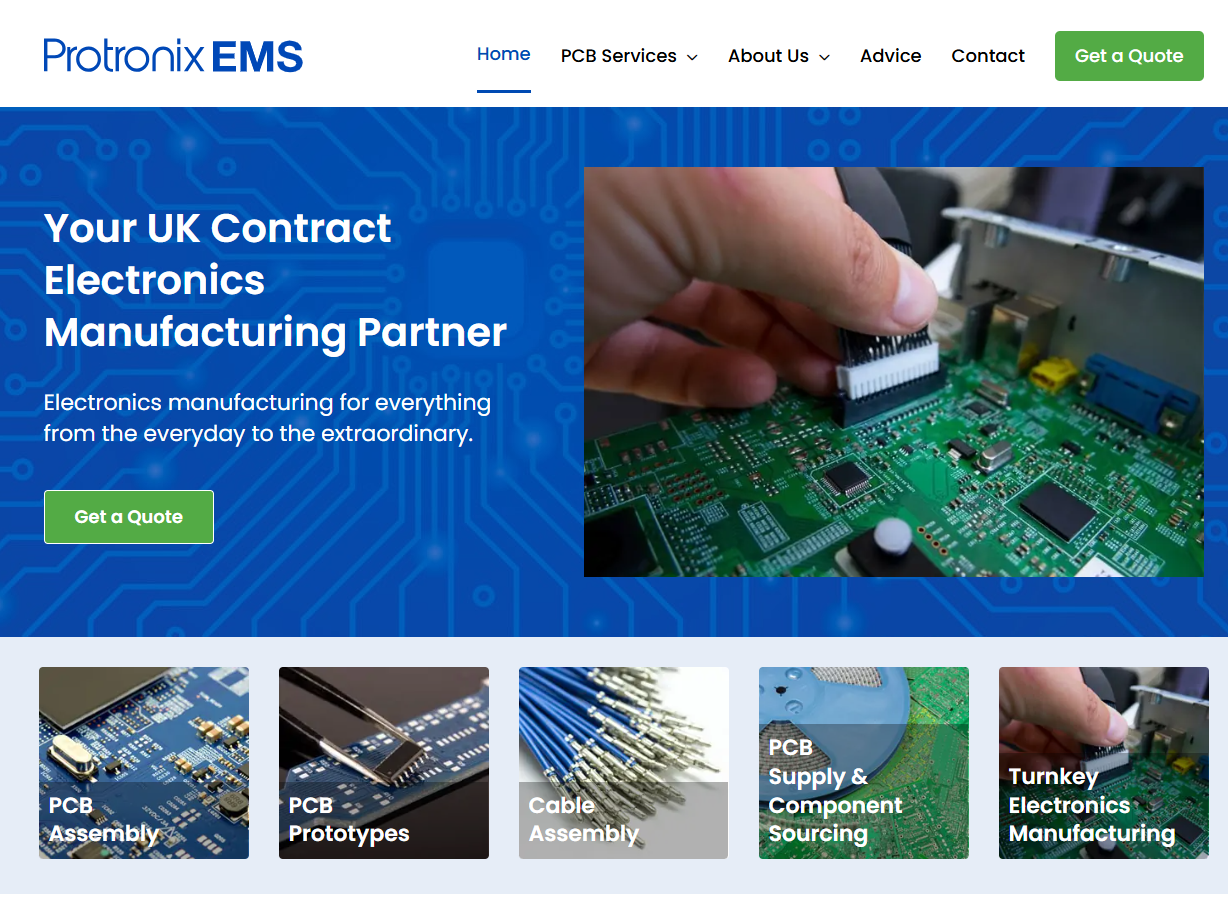 Protronix EMS Ltd Website