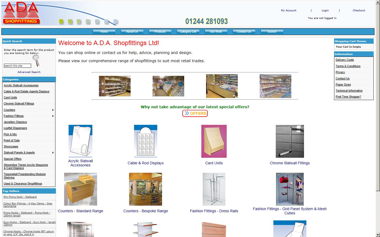 ADA Shopfittings Website