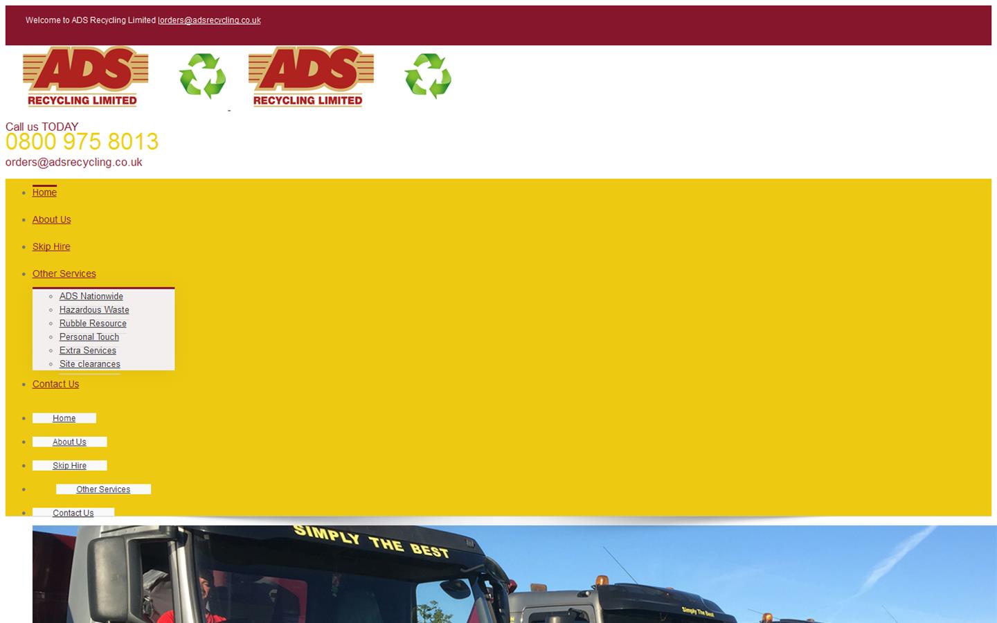 ADS Recycling Ltd Website