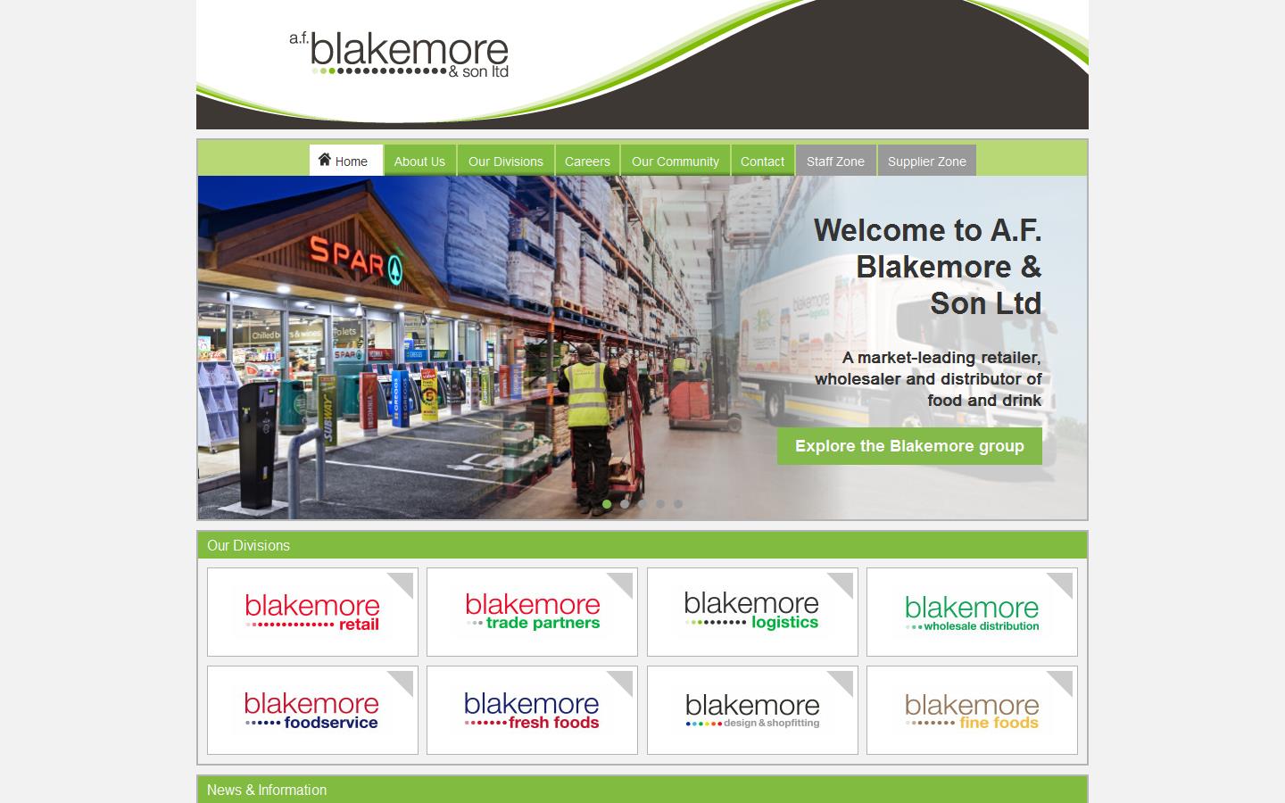 A F Blakemore & Son Ltd Website