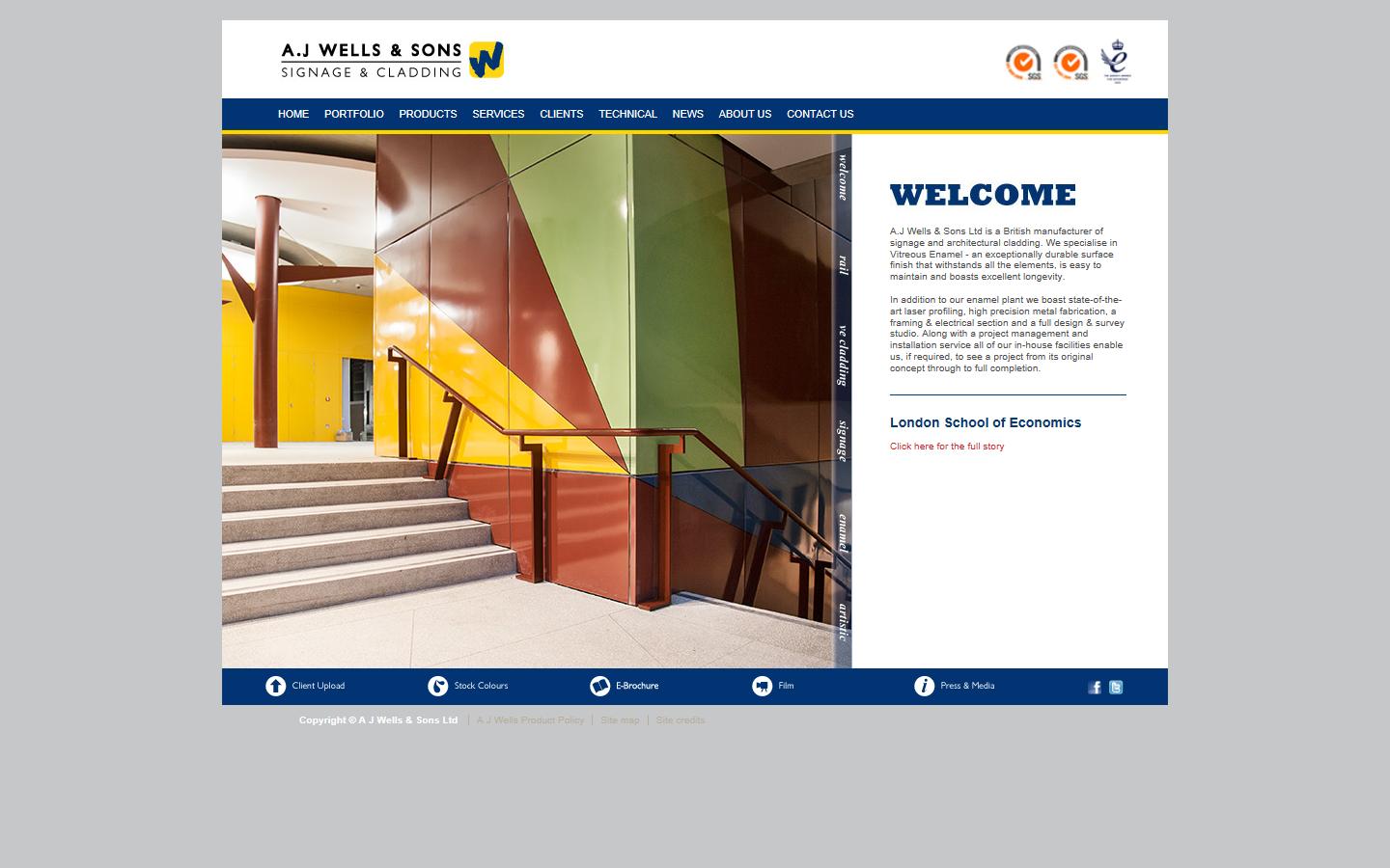 A.J. WELLS AND SONS LTD Website
