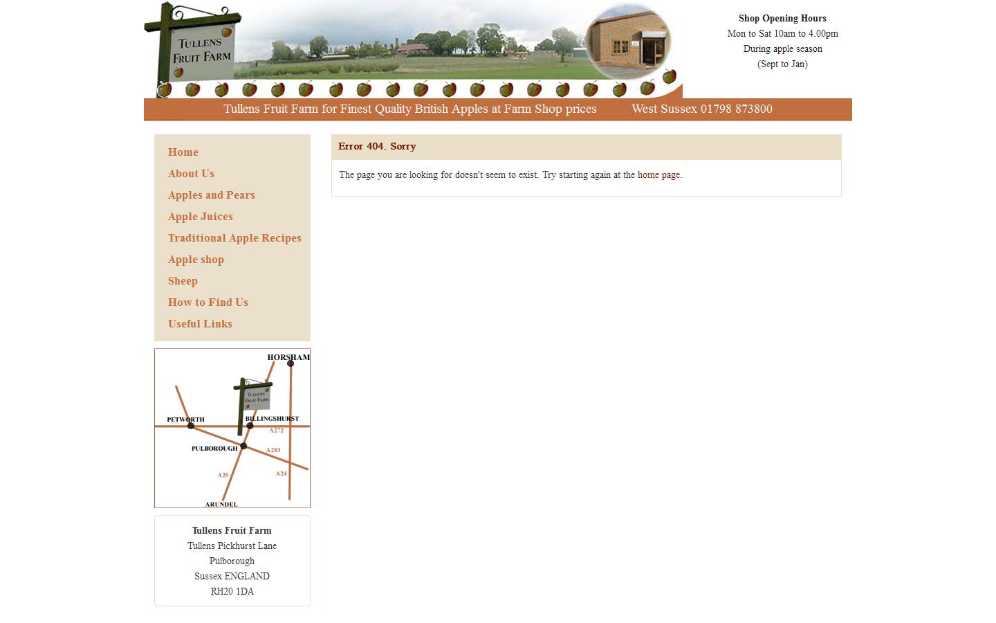 Tullens Fruit Farm Website
