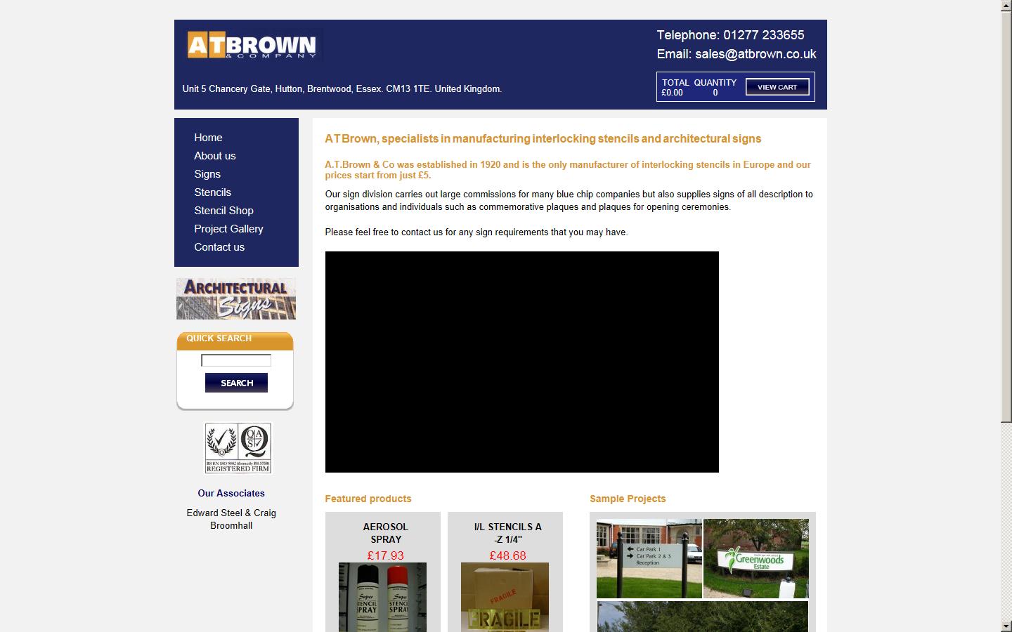 AT Brown and Co Ltd Website