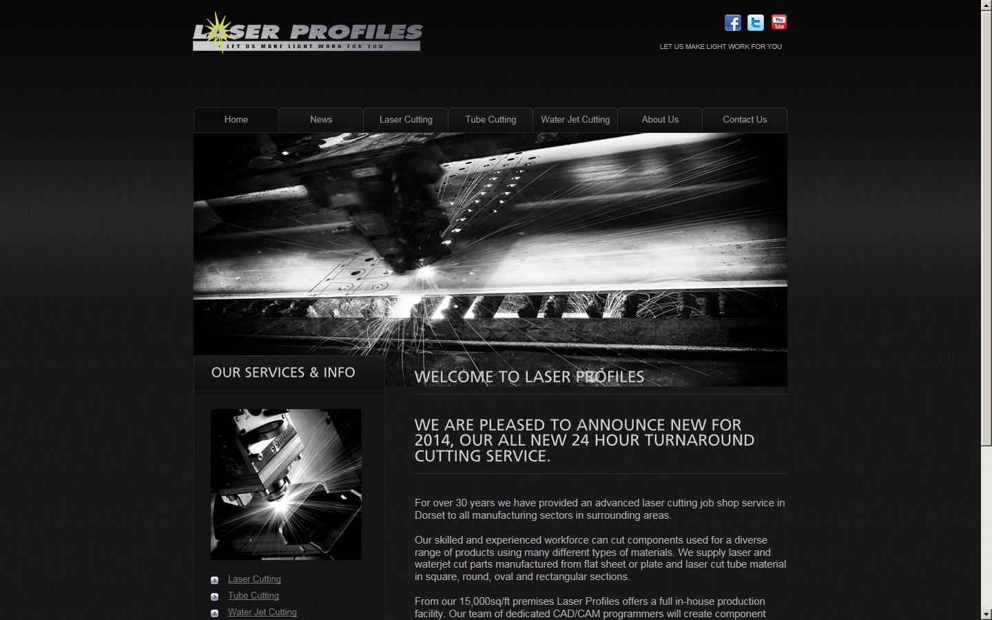 Laser Profiles Website